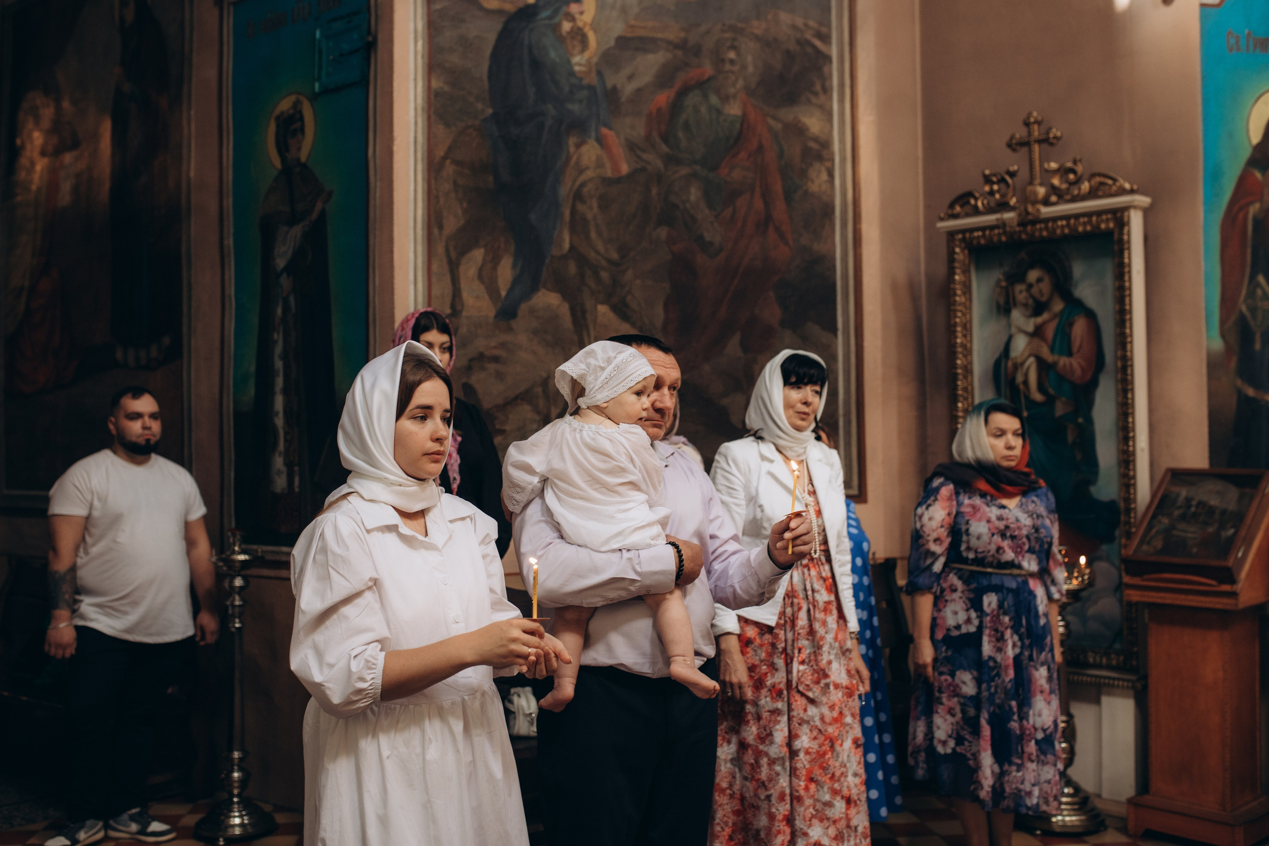 Крещение Христина. Семейный и домашний фотограф в Москве и МО Королева Валерия