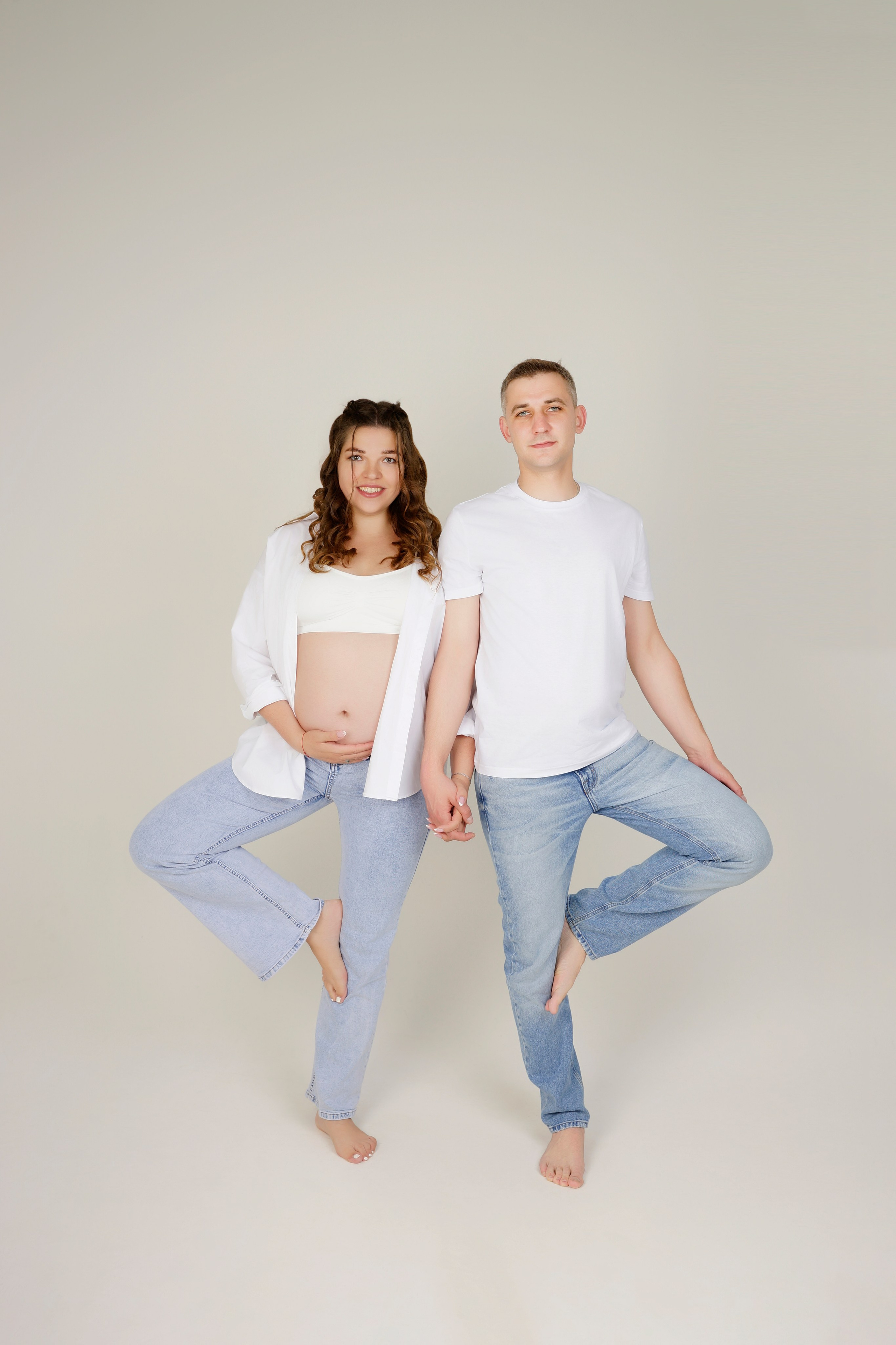 Съёмка беременности в моей фотостудии «НЕБО». Женский фотограф в Химках Алёна Ленёва