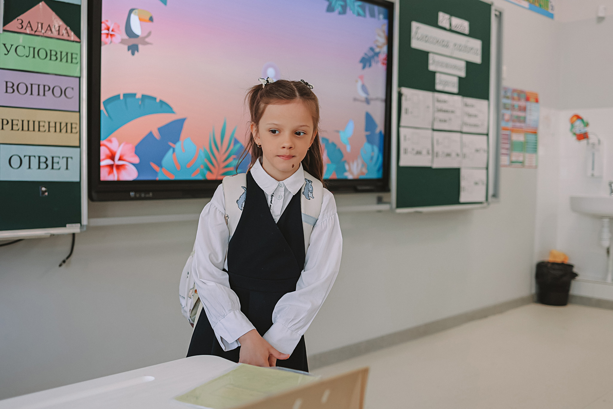 Один день в школе 1 класс. Семейный фотограф Тюмень, фотограф на роды Салмина Мария