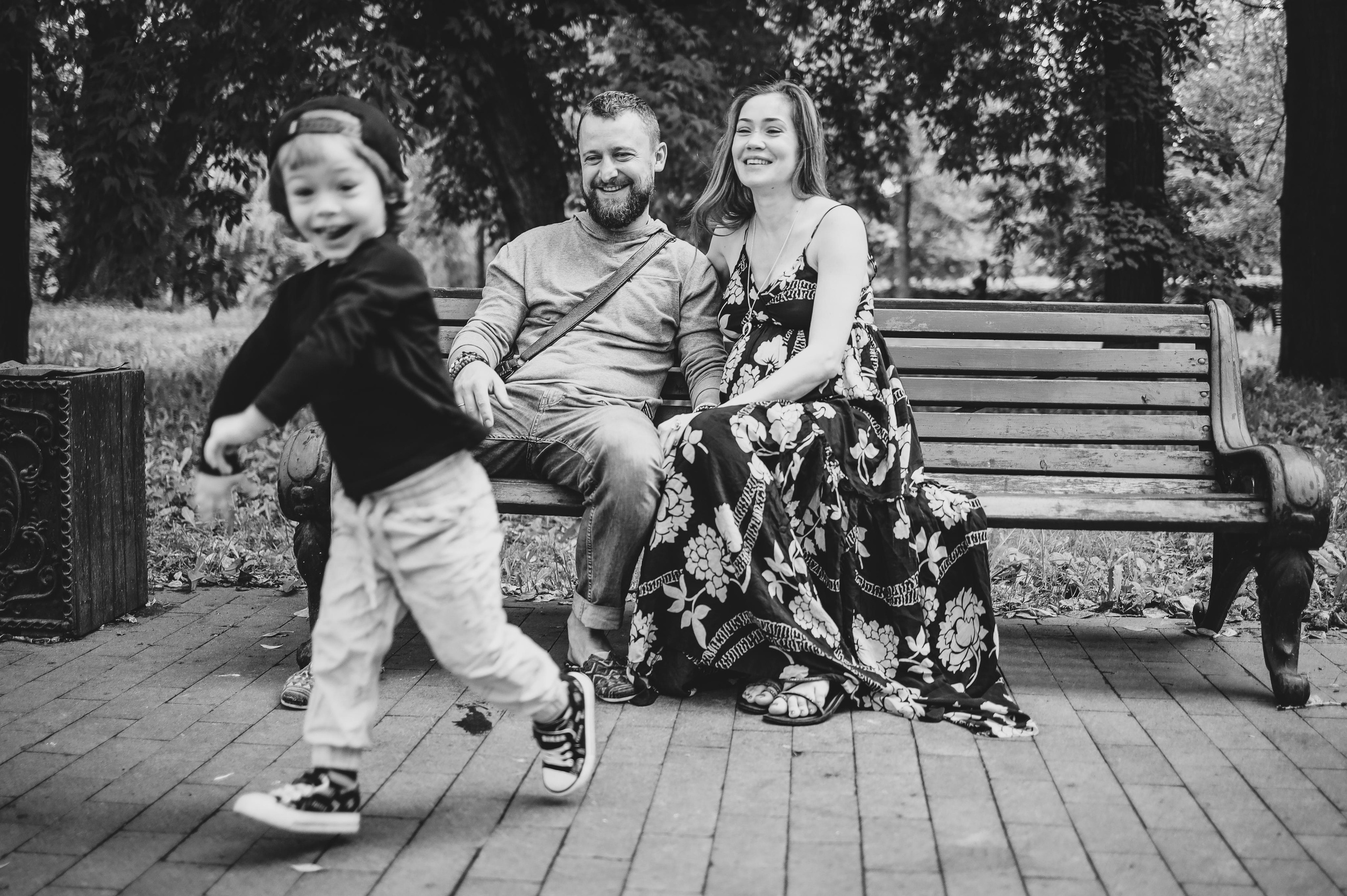 Дождливый парк. Семейный фотограф в Москве Ольга Комарова