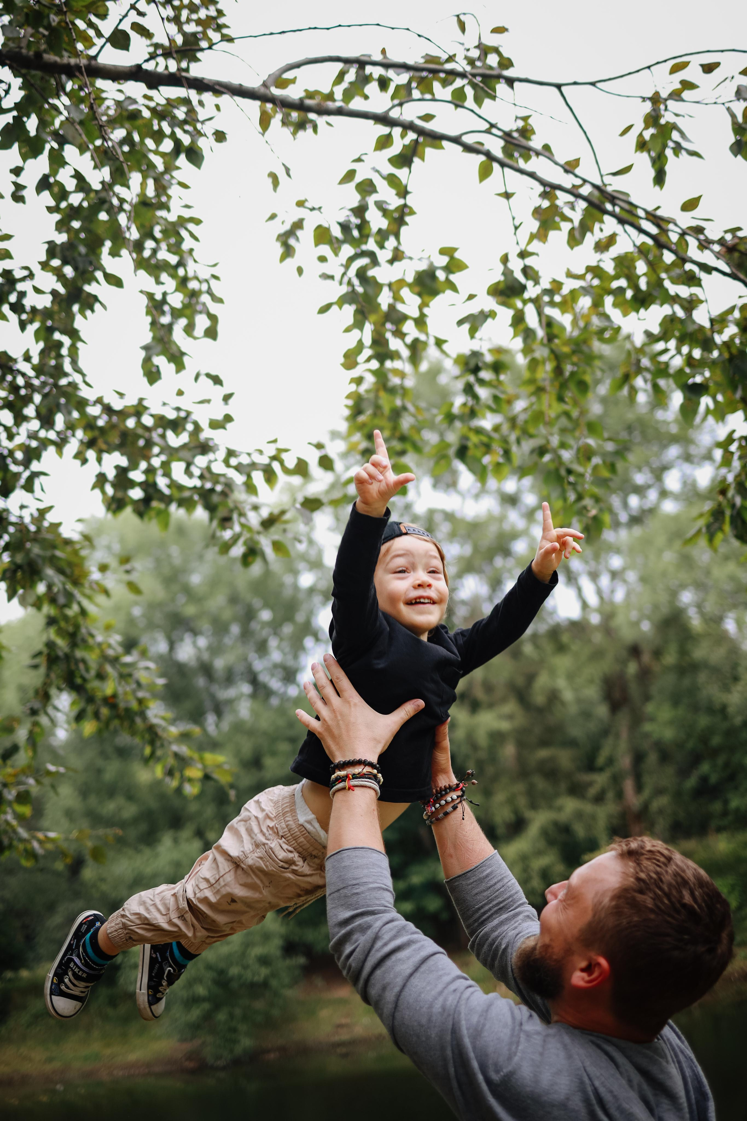 Дождливый парк. Семейный фотограф в Москве Ольга Комарова