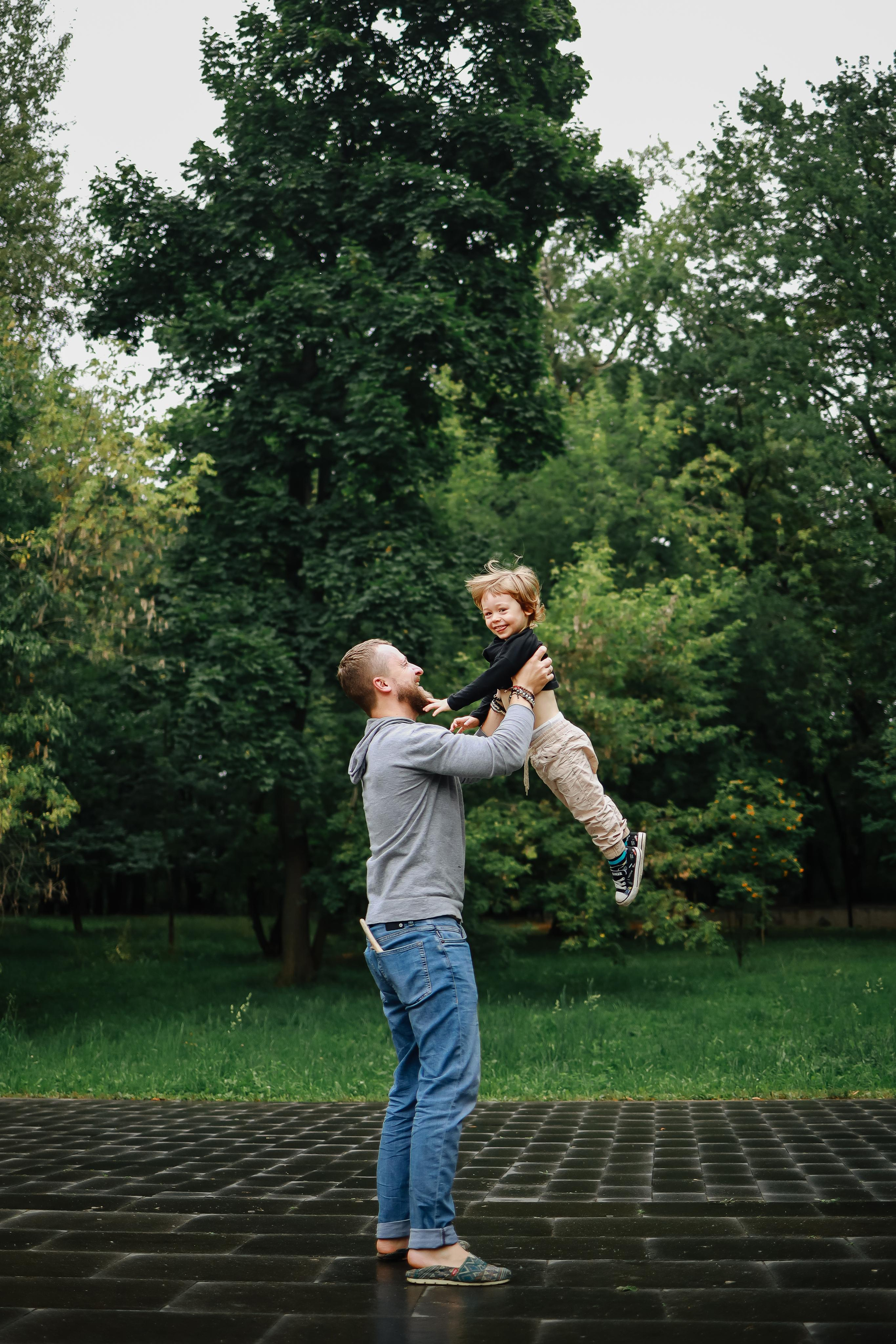 Дождливый парк. Семейный фотограф в Москве Ольга Комарова