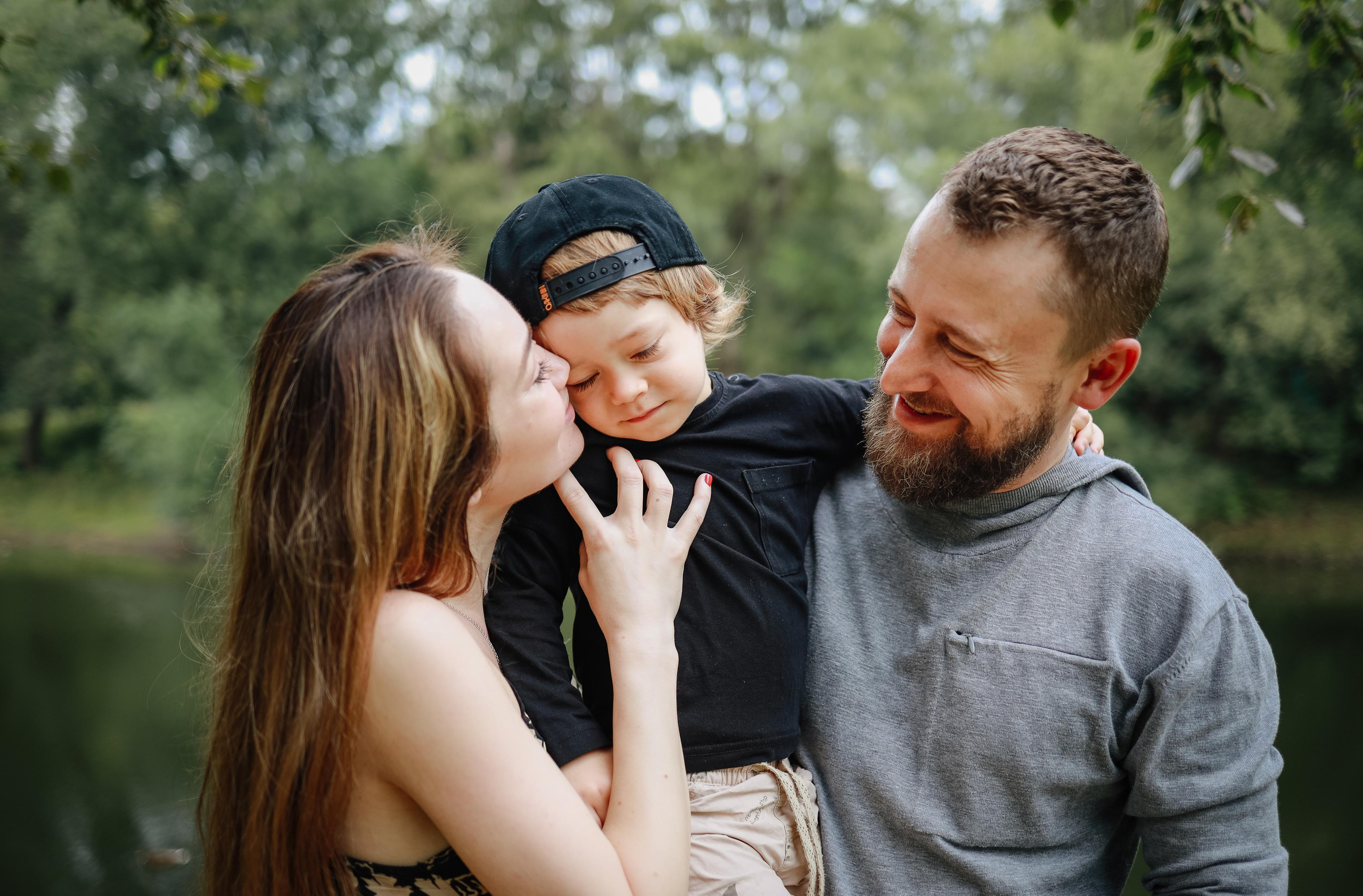 Дождливый парк. Семейный фотограф в Москве Ольга Комарова