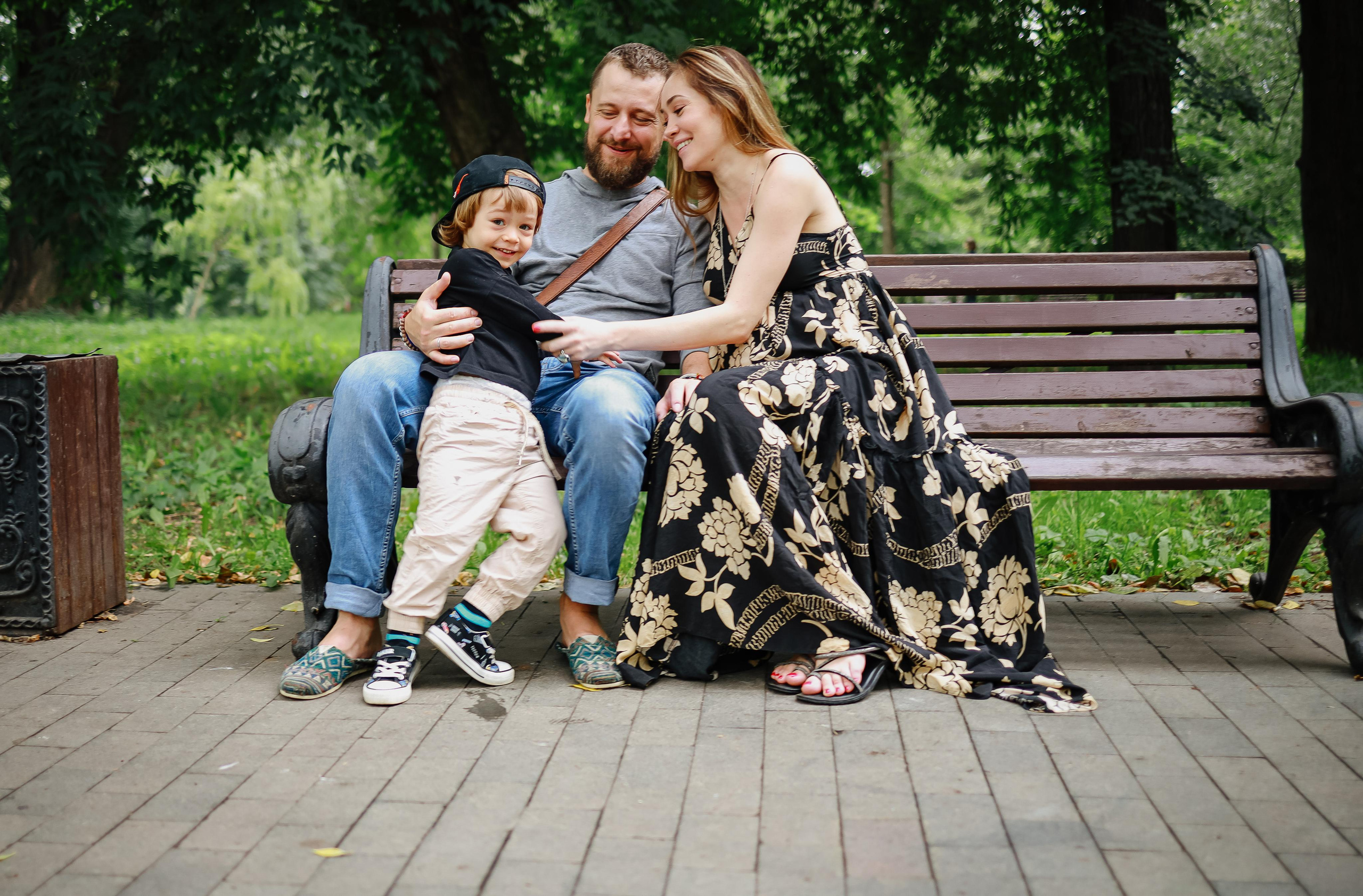 Дождливый парк. Семейный фотограф в Москве Ольга Комарова