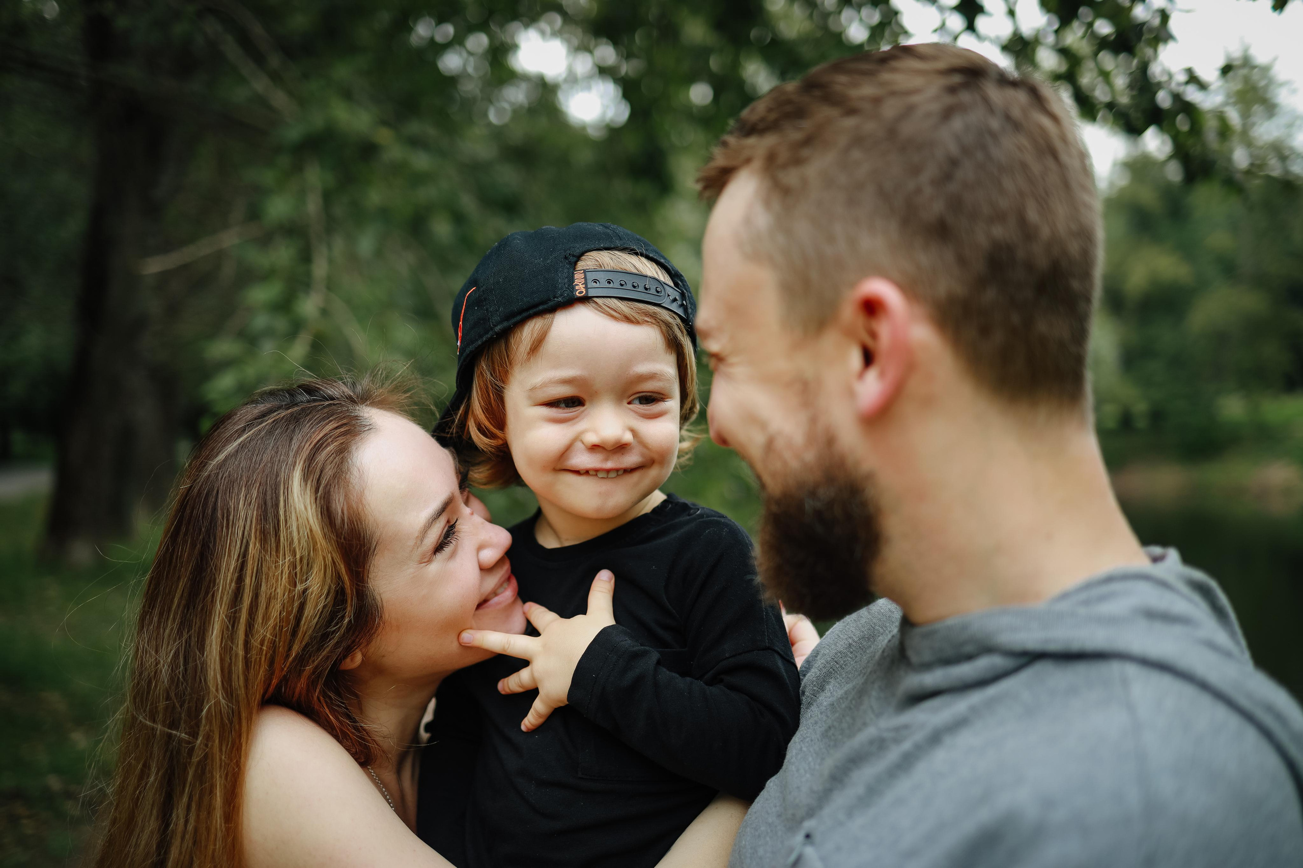 Дождливый парк. Семейный фотограф в Москве Ольга Комарова