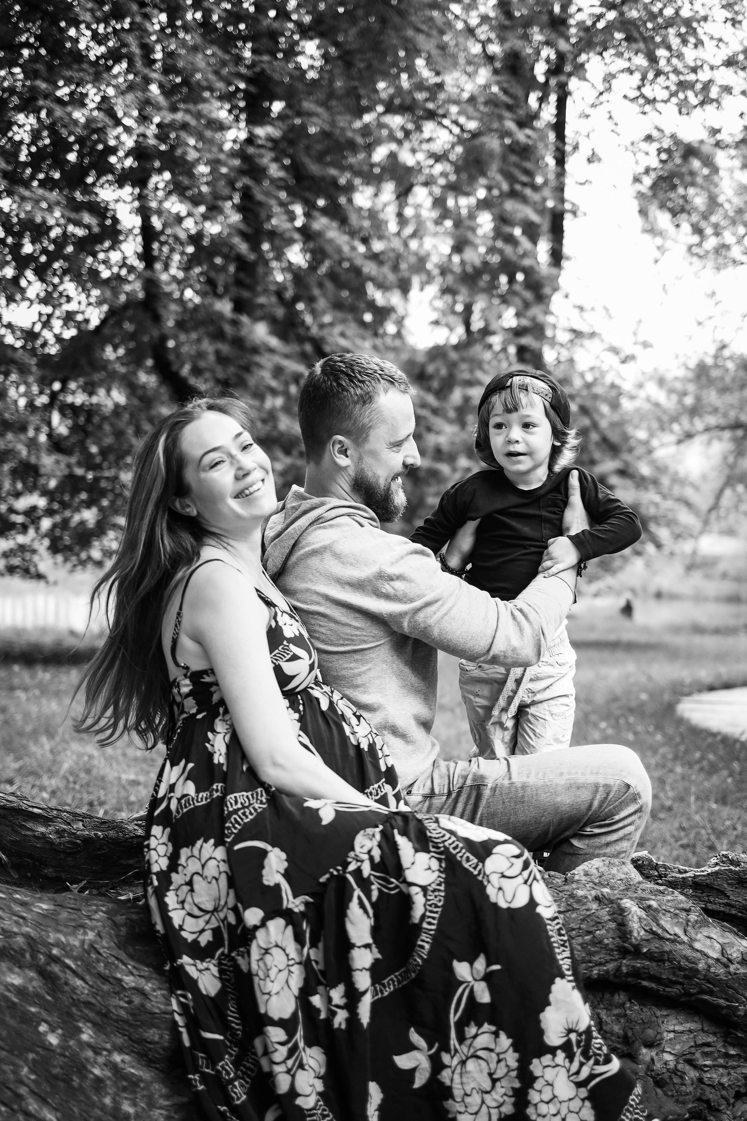 Дождливый парк. Семейный фотограф в Москве Ольга Комарова