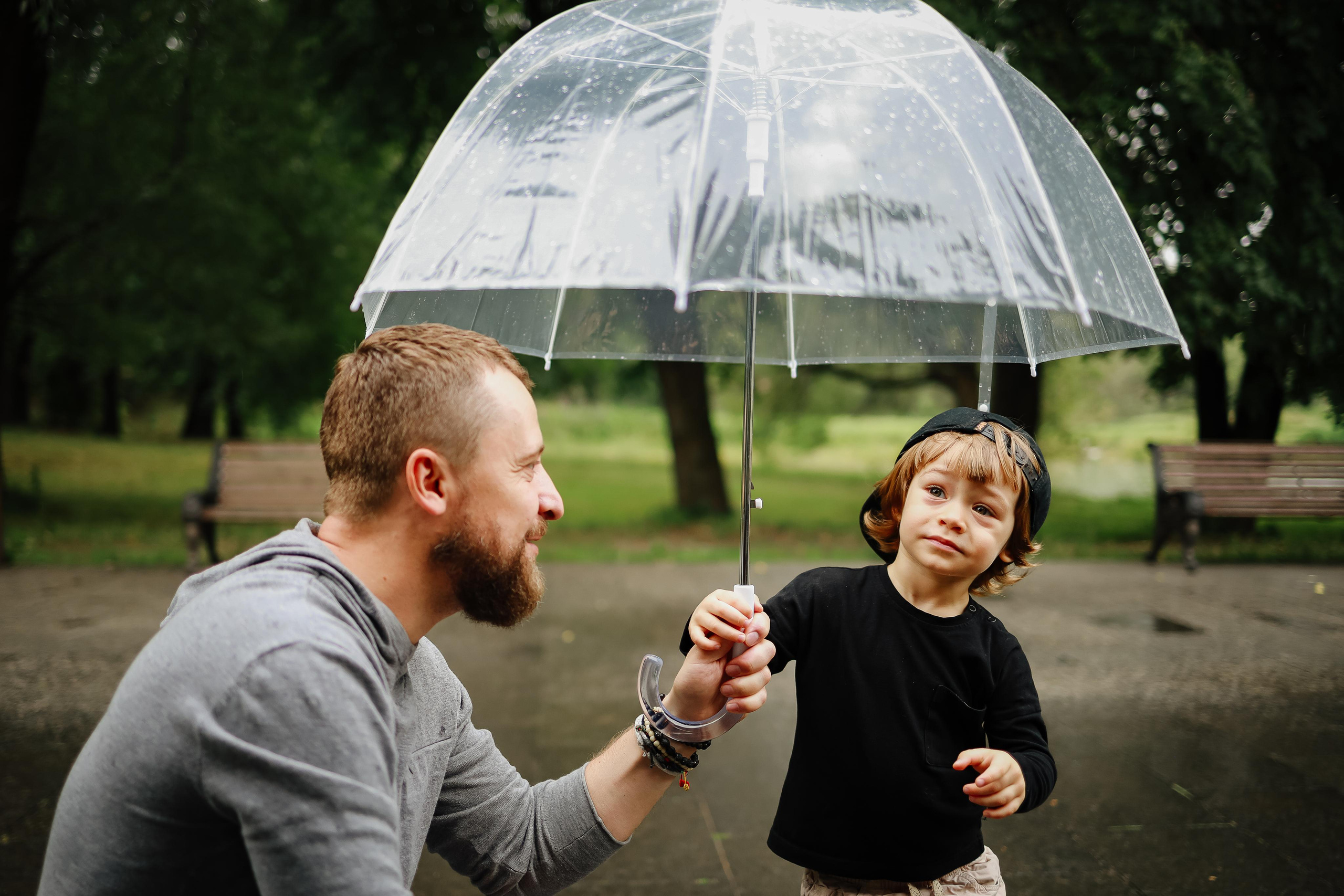 Дождливый парк. Семейный фотограф в Москве Ольга Комарова