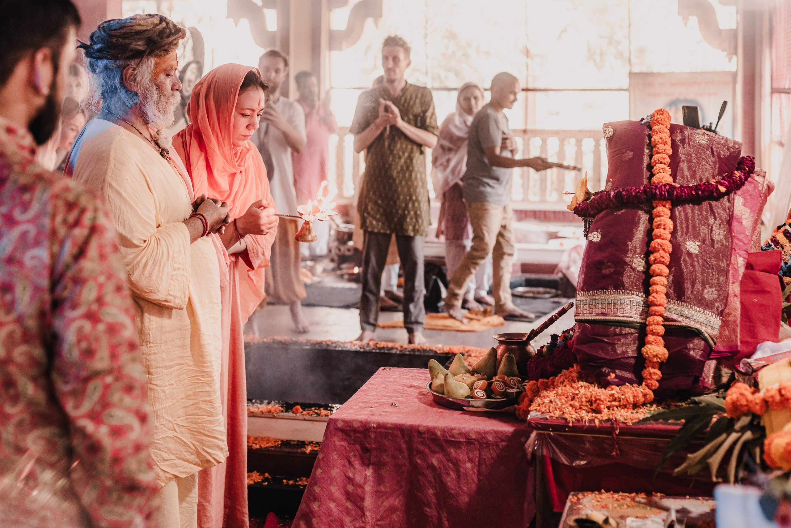 Navaratri yajna at Devraha Baba Ji ashram. Мариам Багдасарян