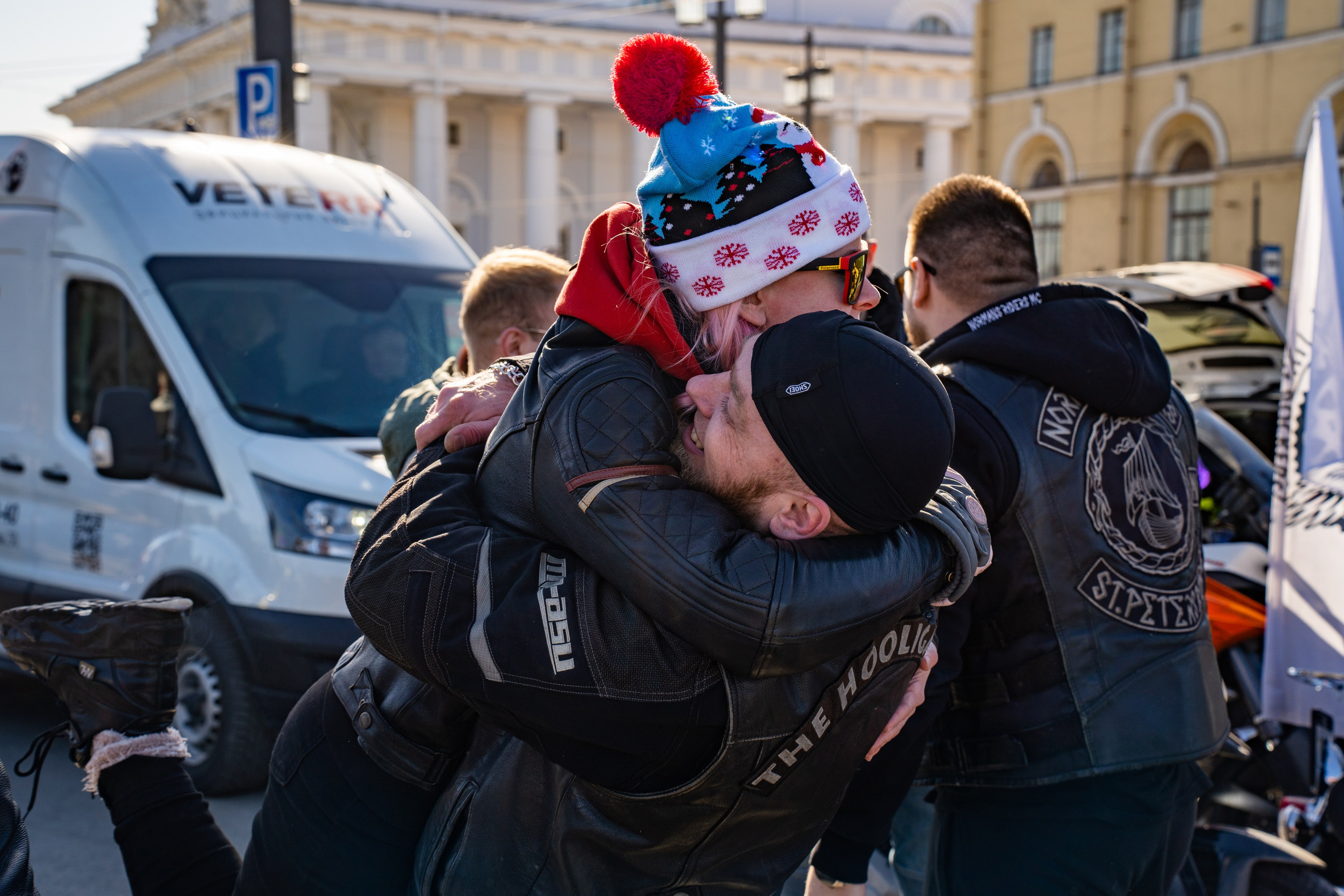Весенний прохват мотоклуба Normans Riders MC. Концертный и репортажный фотограф в Санкт-Петербурге Слава Пахомов