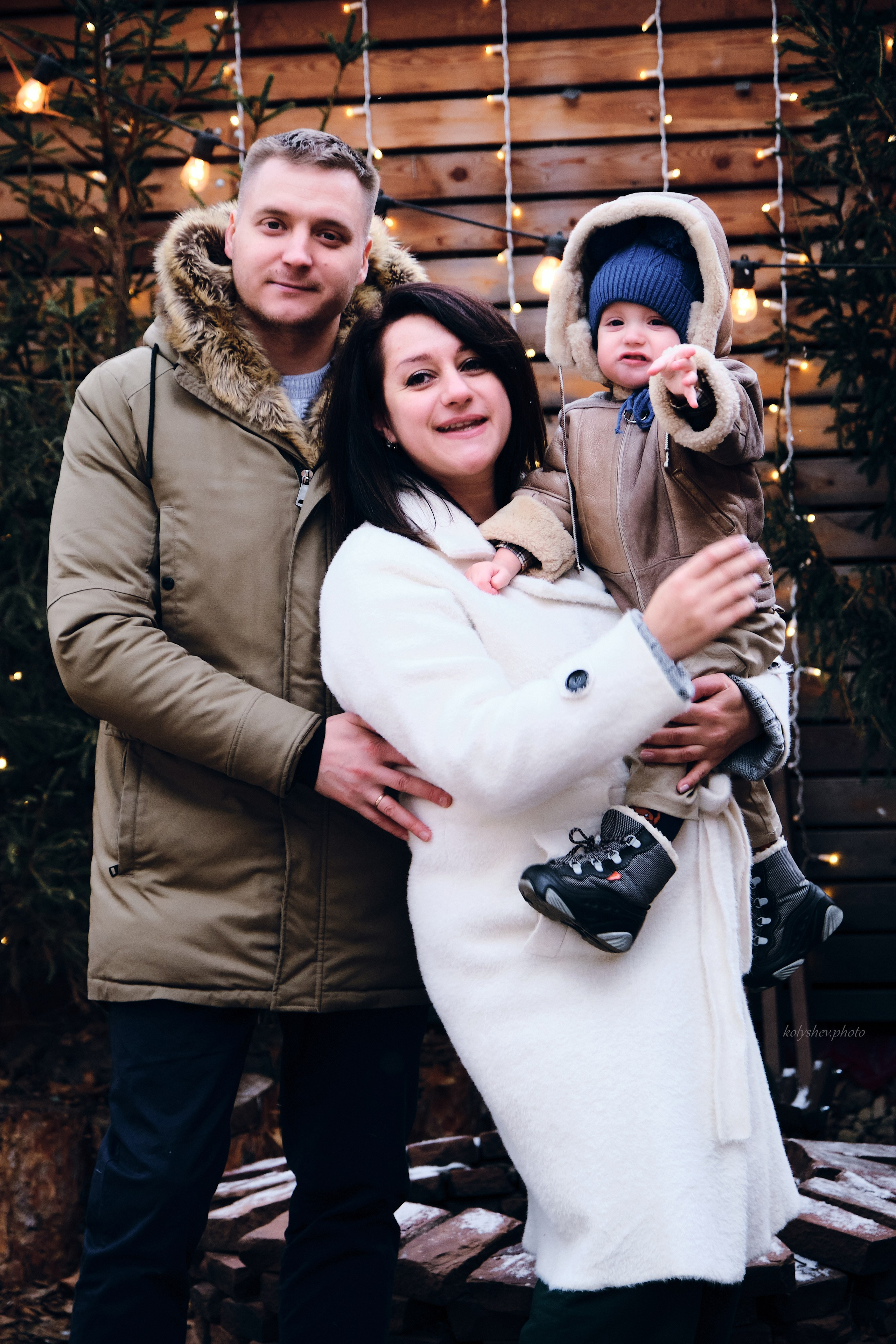 новогодняя семейная фотосессия в Быково