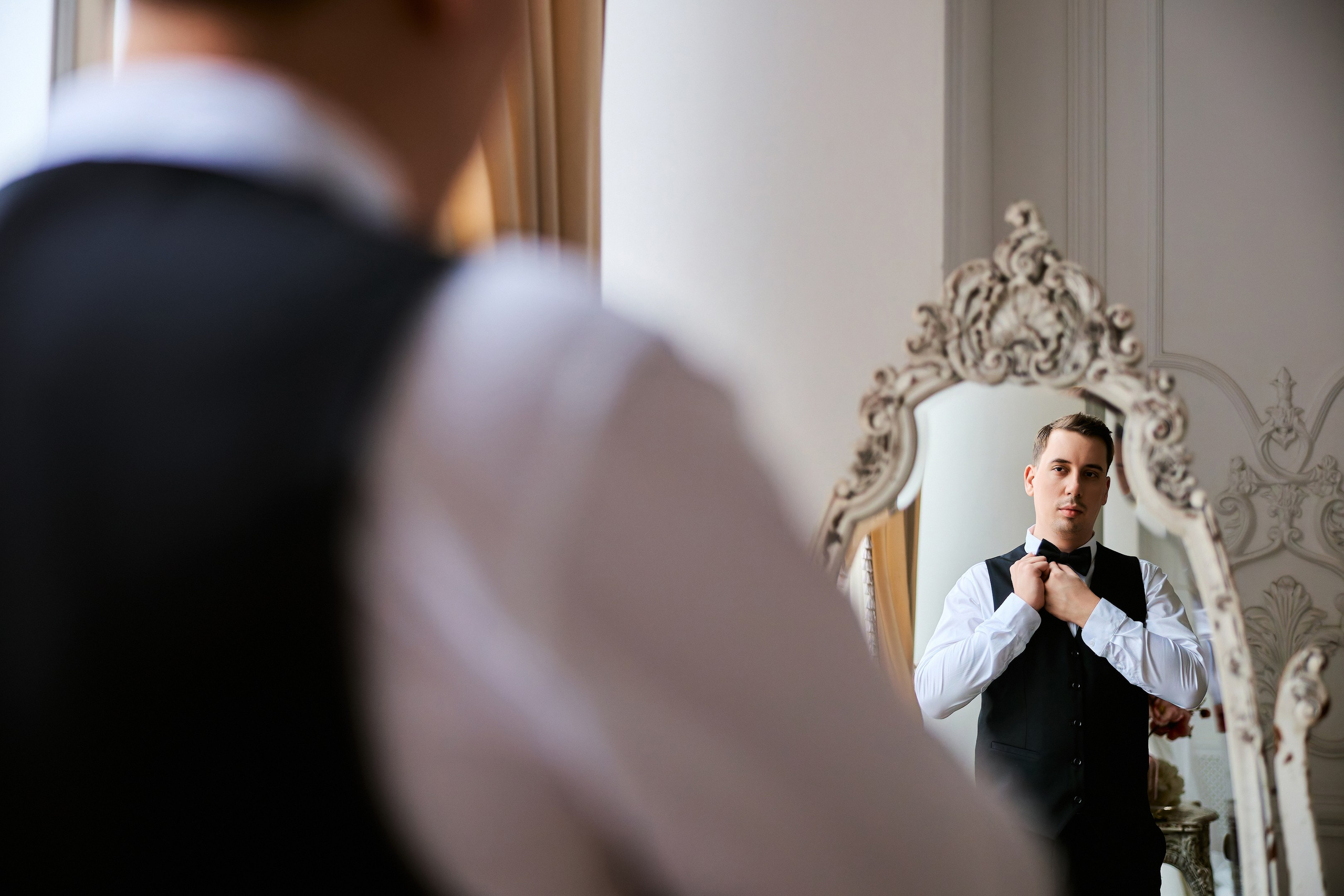 Свадебная фотосессия в студии. Свадебный фотограф Сергей Колбинский