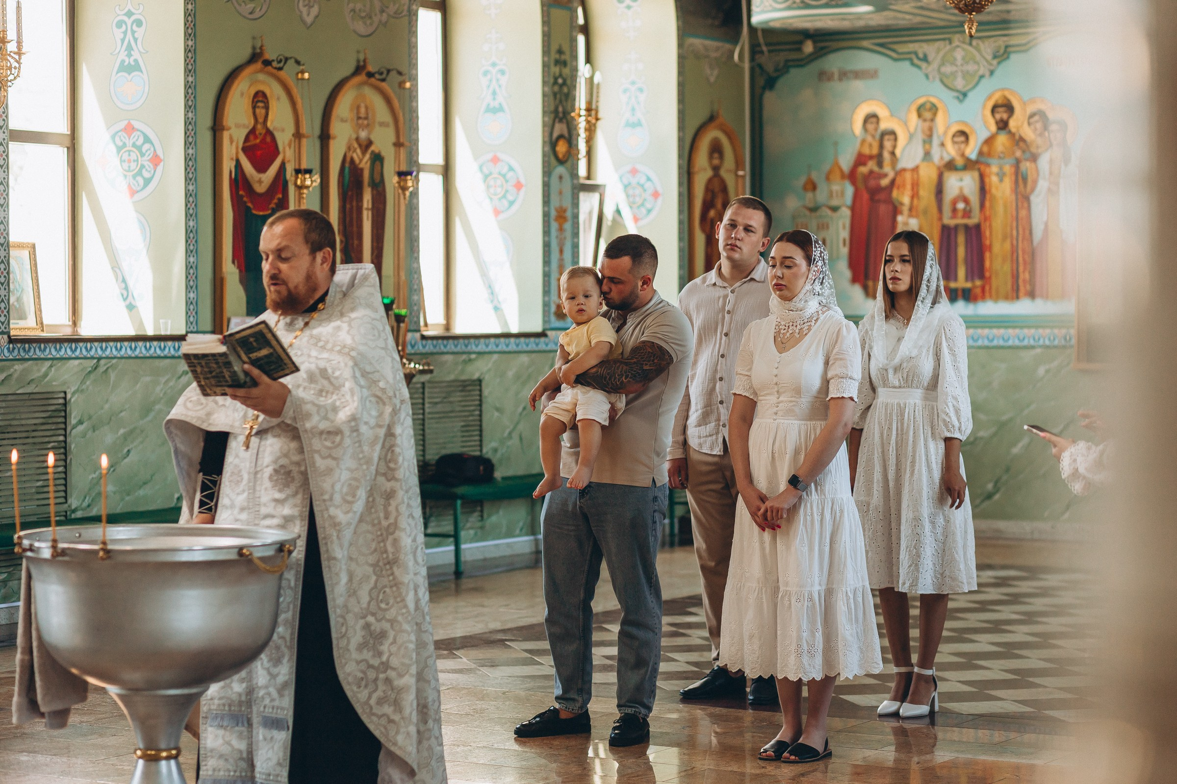 Крещение Максима. Семейный фотограф в Волгодонске Краченцева Анна