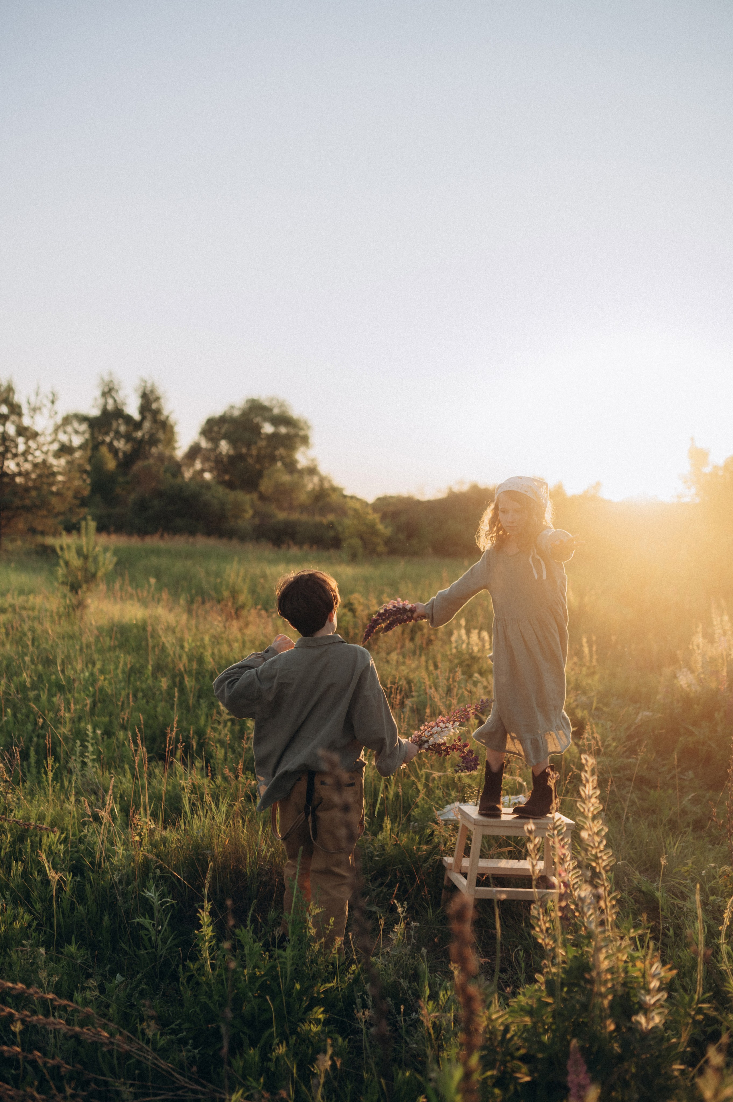 Соня и Захар — первая любовь и воздушный змей. Фотограф Мария Стрелкова