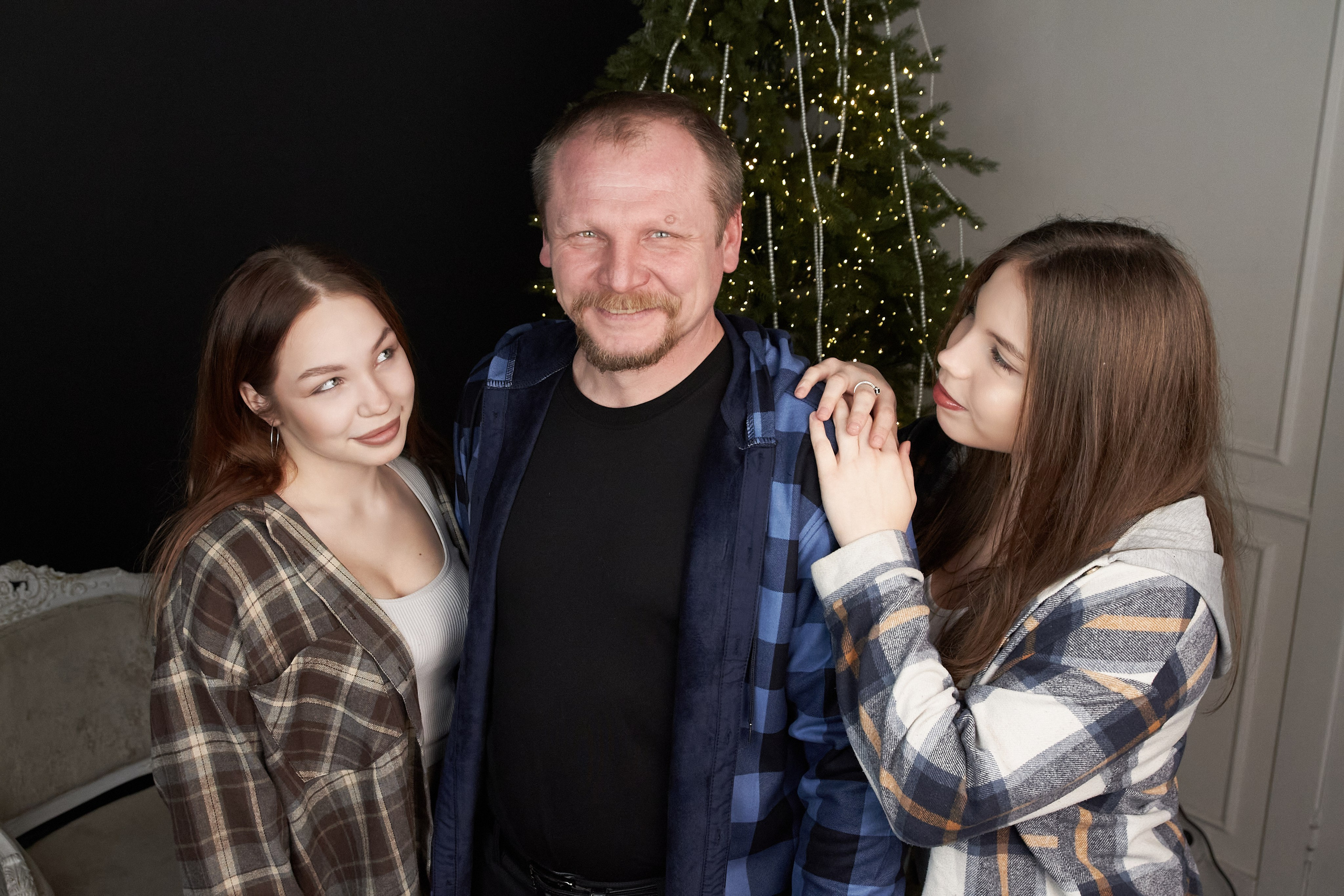 Новогодняя семейная съёмка. Фотограф Анна Буторина Киров