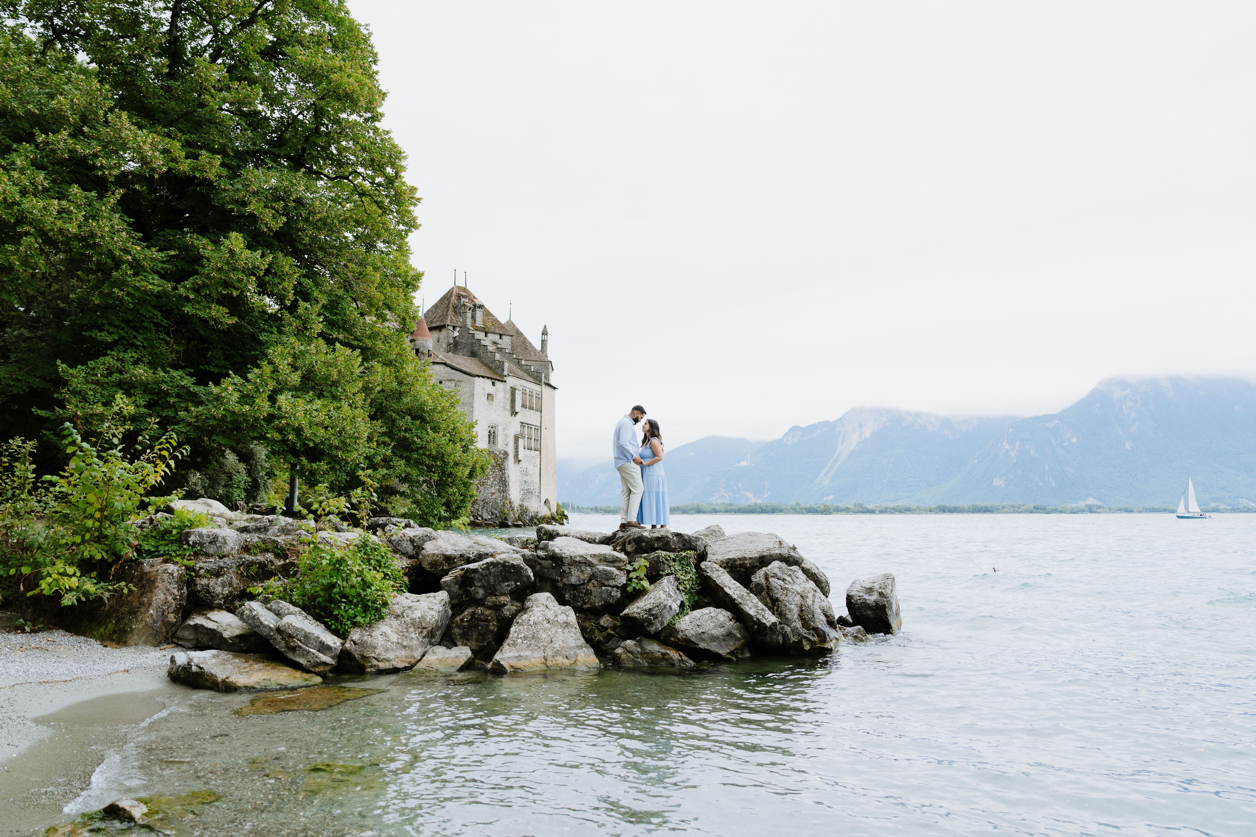 Krishna & Ravi | Proposal Montreux. Professional Wedding Photographer Geneva & Romande Switzerland | Tanya Creator
