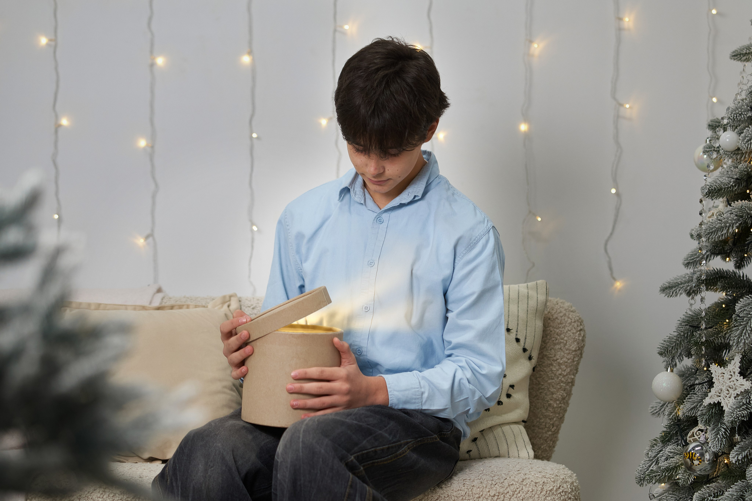 В новогодней фотостудии. Фотограф Владимир Артамонов