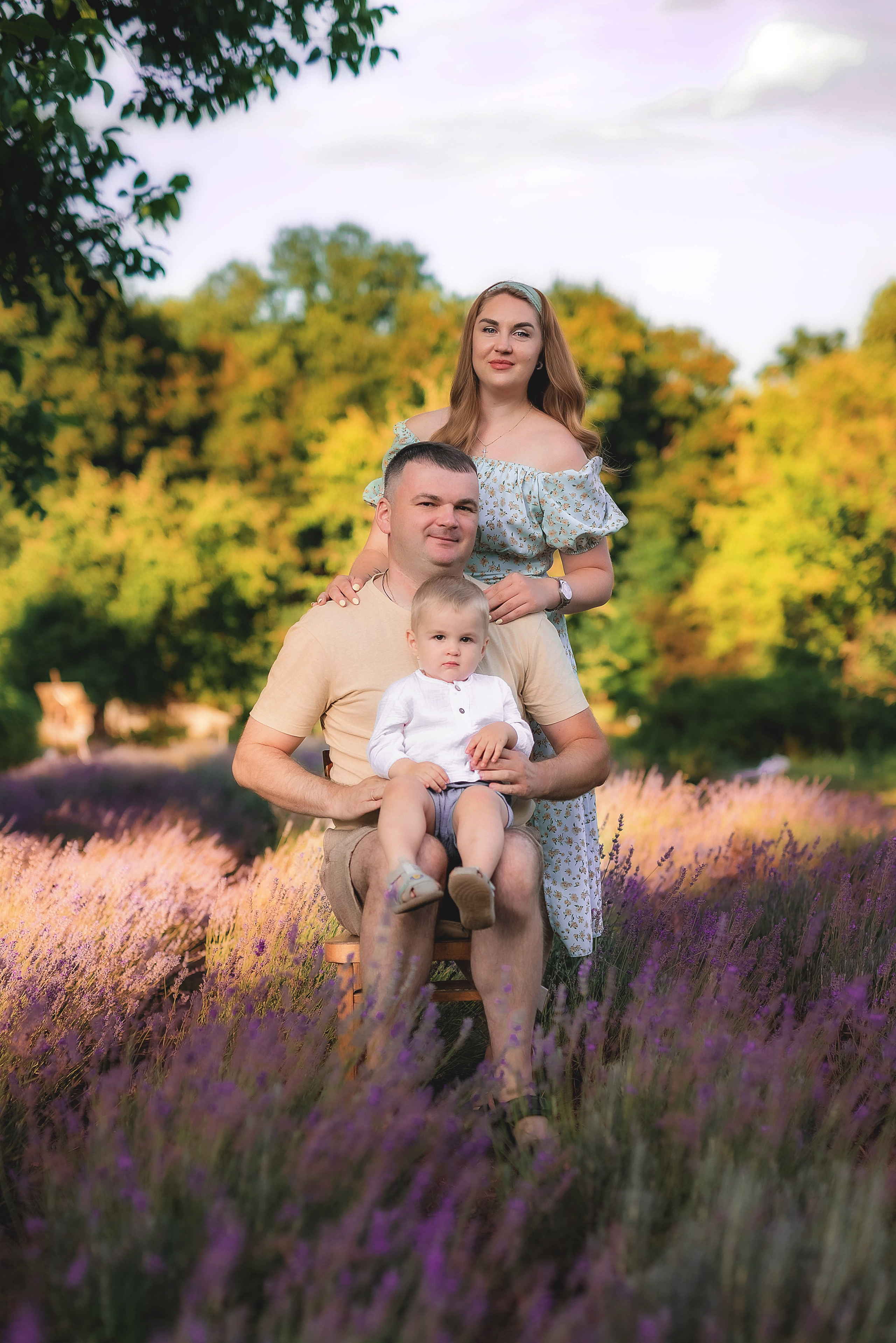 Семейная фотосессия в лаванде. Семейный, детский фотограф в Воронеже Анна Никитина