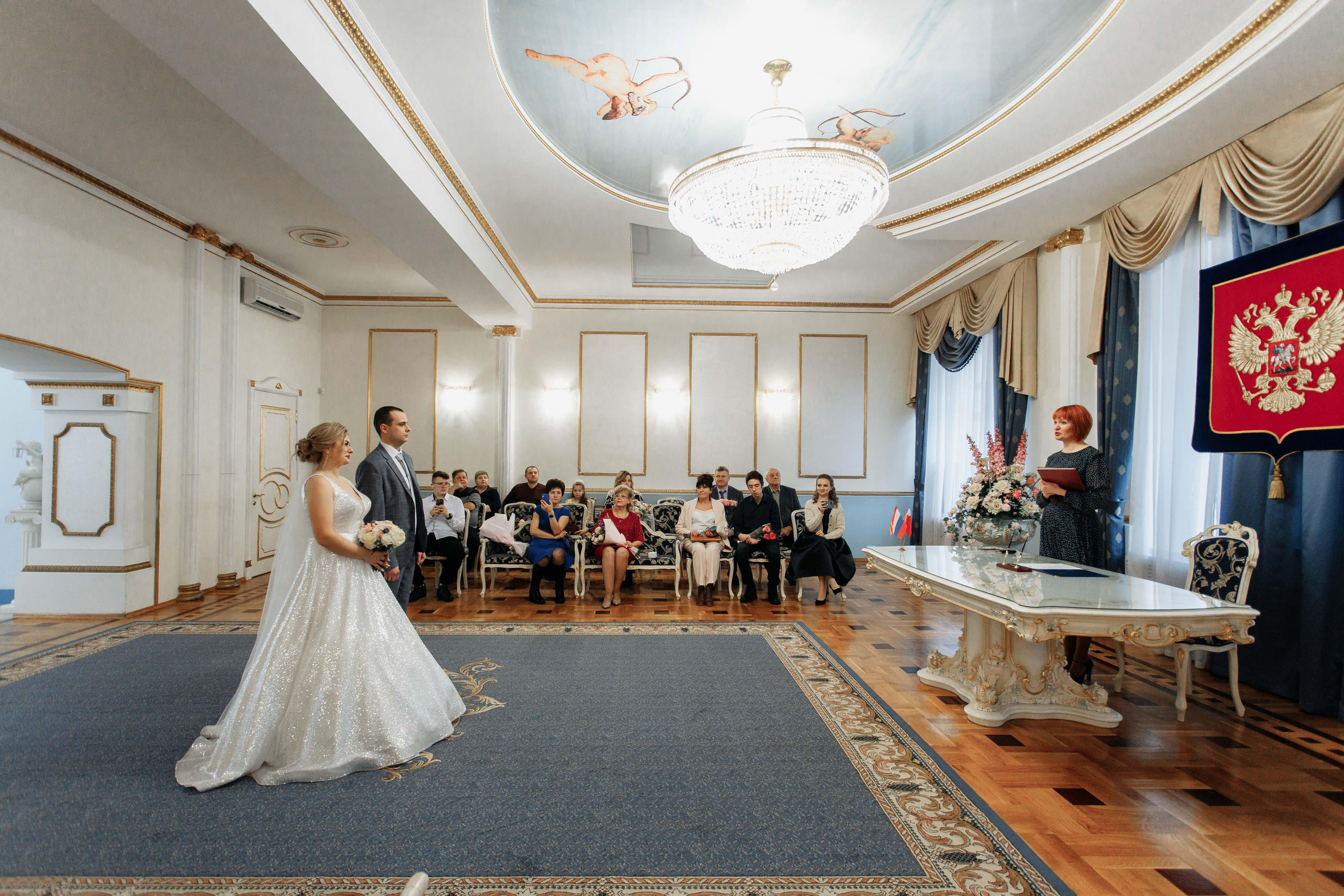Свадьба в Смоленске зимой. Зимняя свадьба. Свадебный фотограф Вашкевич Денис