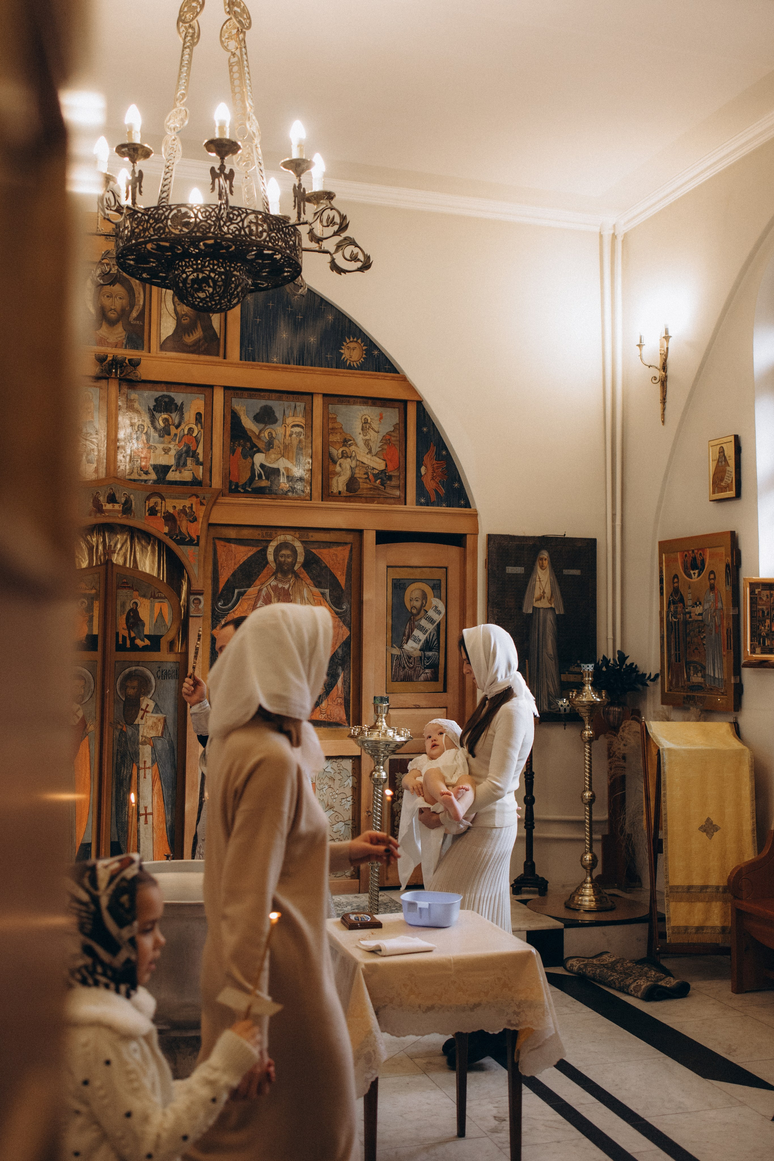 Крещение Надежды. Семейный фотограф Москва Наталия Осьмакова