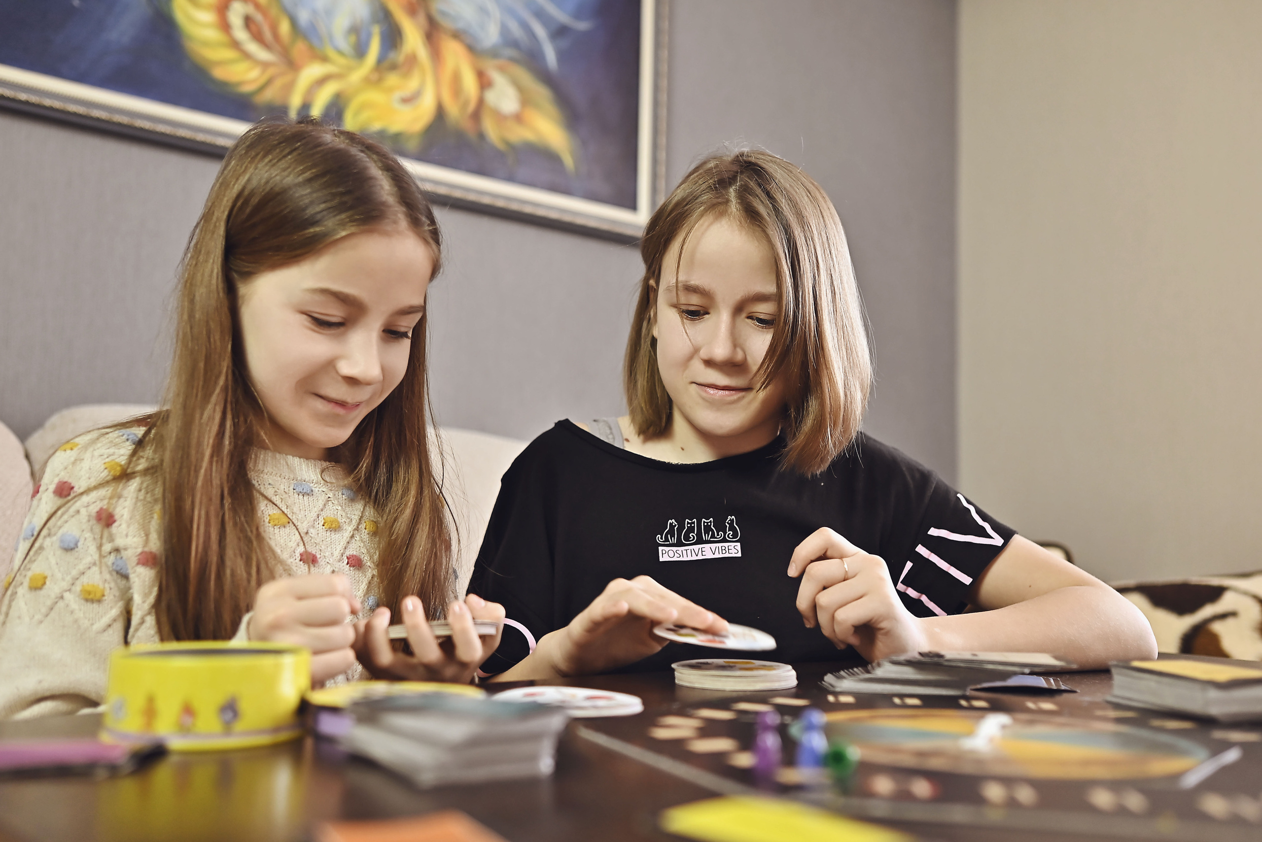 Милые девочки Тоня и Соня за игрой. Семейный, Детский, Контент фотограф в Самаре Renatto (Ренат Алимбиков)