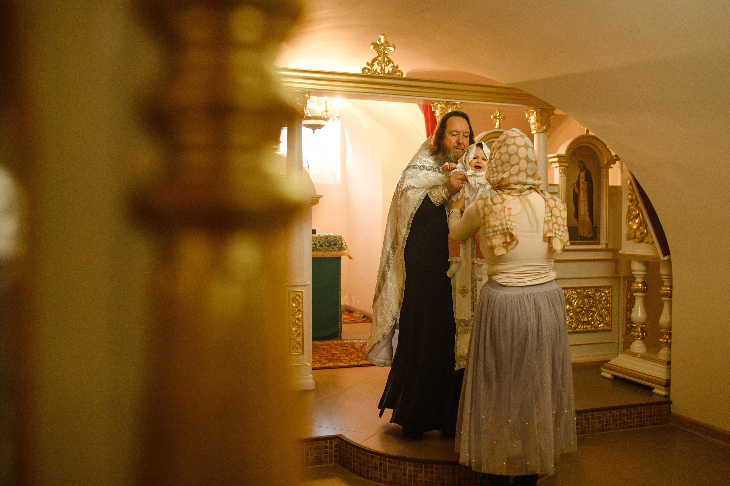 Крещение Лизы. Успенский собор. Свадебный и семейный Фотограф в Пензе Татьяна Лапоногова