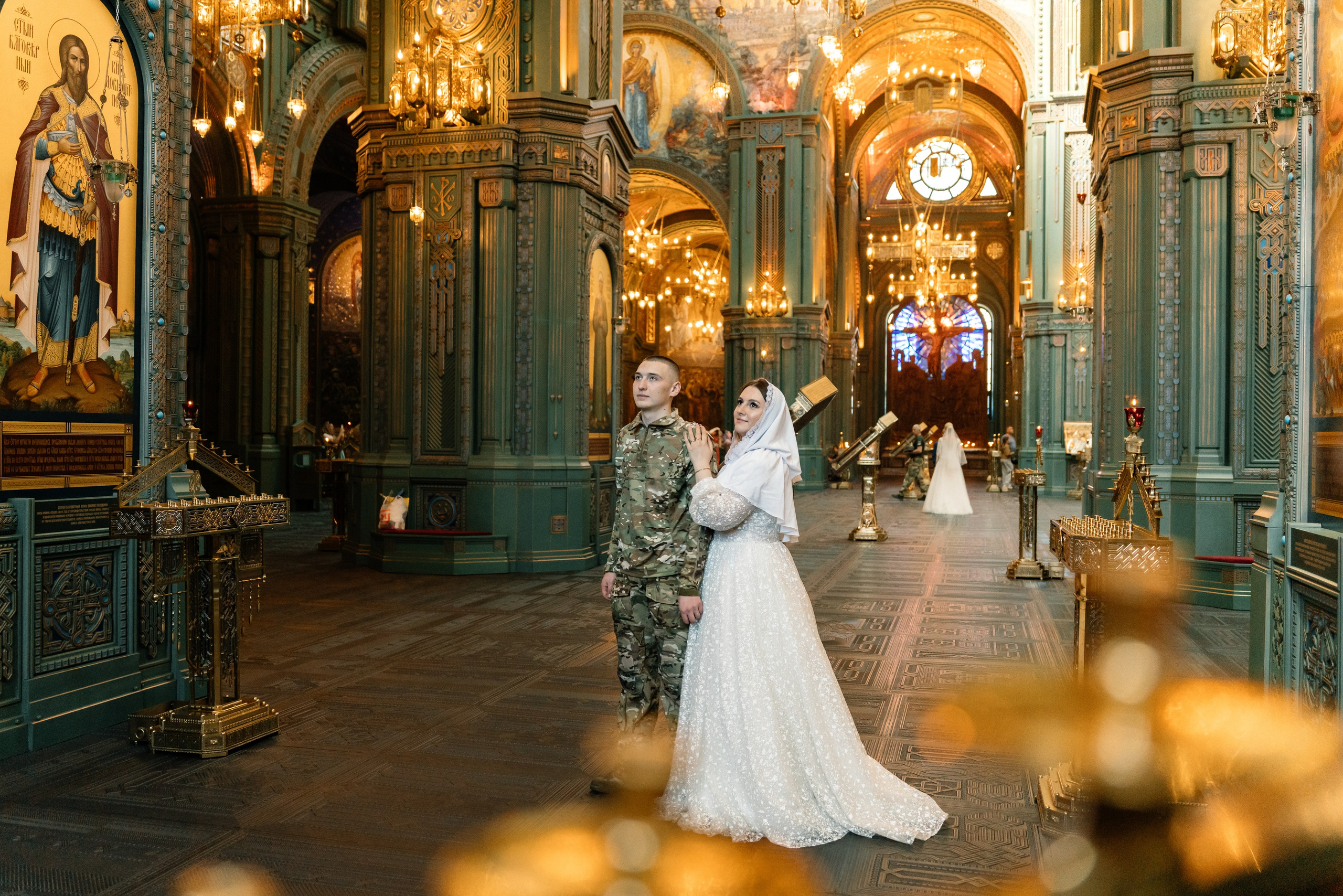 Венчание в Главном храме вооруженных сил (Патриот). Семейный фотограф Одинцово Москва Наталия Черенкова