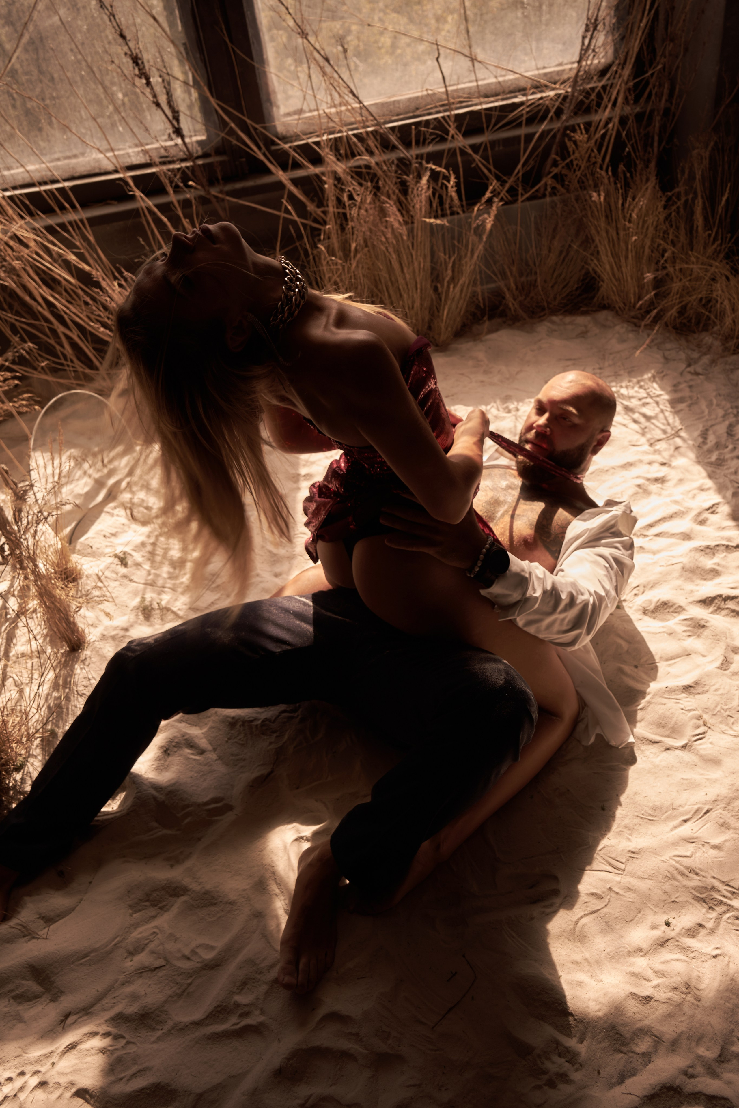 Будуарная фотосессия пары в студии. Фотограф Екатеринбург Кокшарова Александра