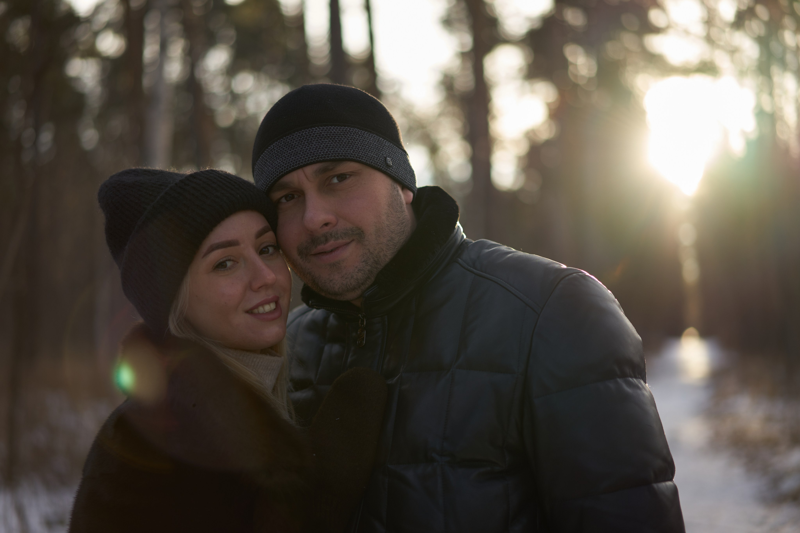 Семейная фотосессия зимой в лесу. Фотограф Екатеринбург Кокшарова Александра