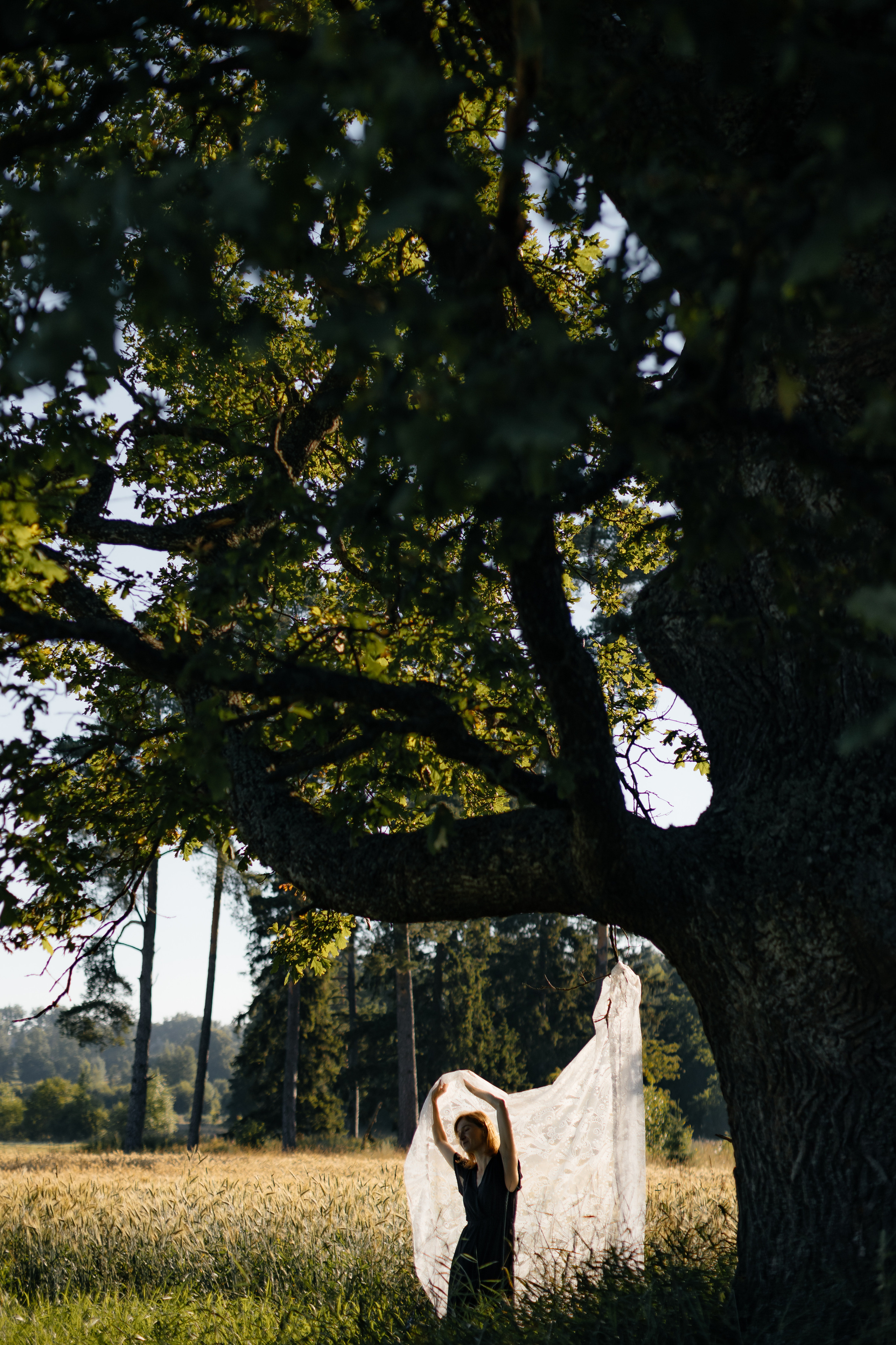 Светлана на рассвете солнца. Портретный фотограф в Минске Анна Волейко