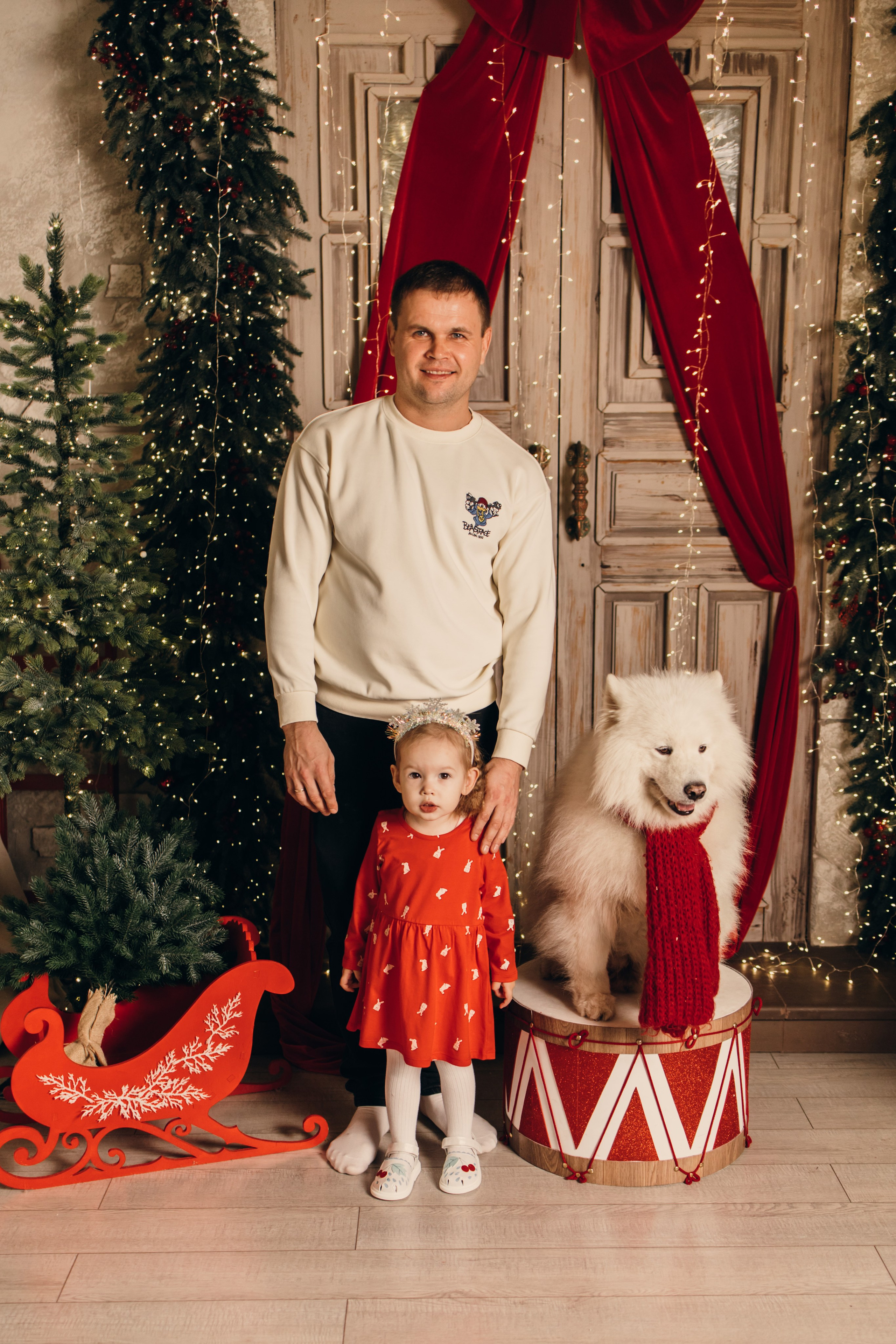 Новогодний самоед. Коновалова Ольга | фотограф в Пензе и Заречном