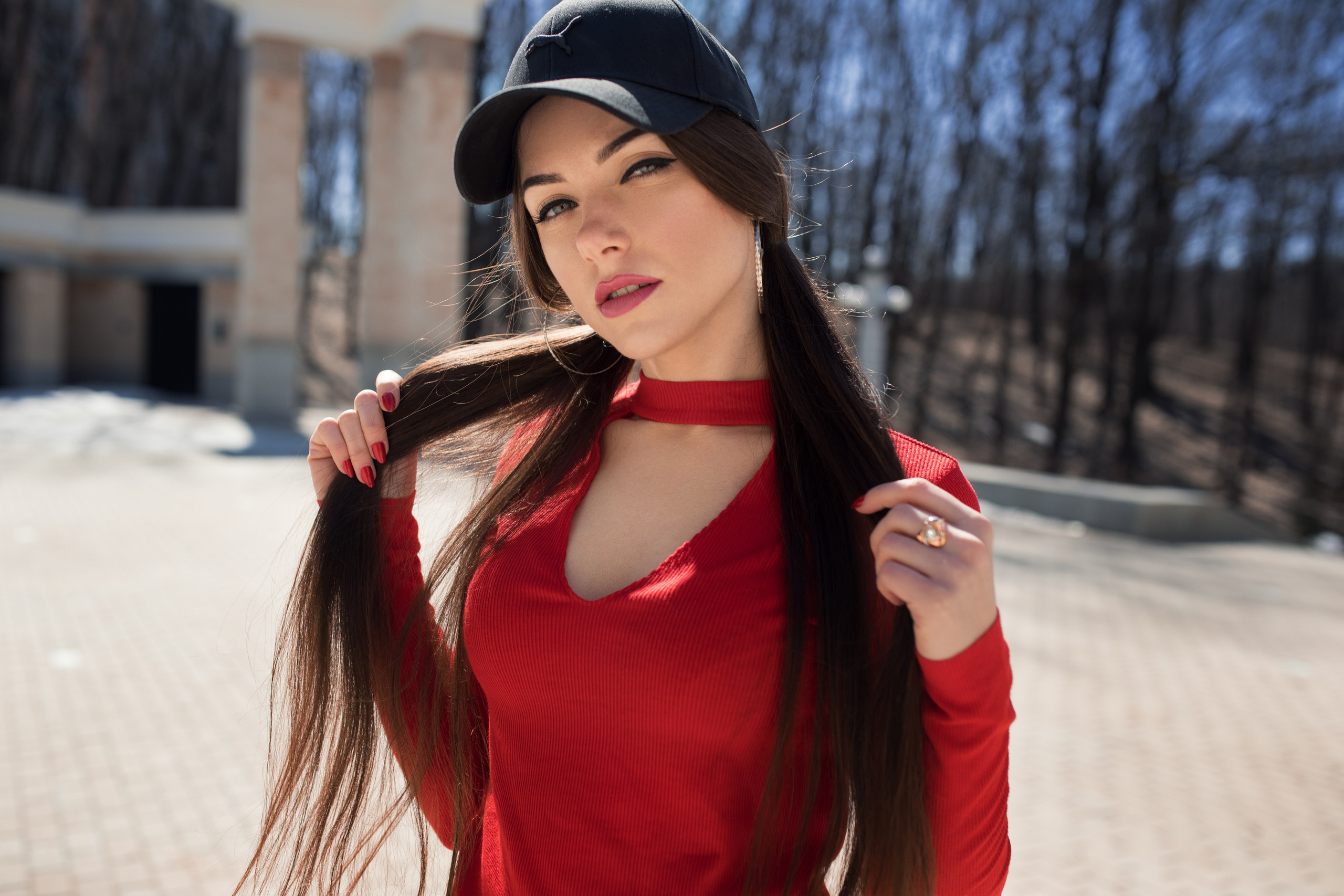 Весенняя съемка с Екатериной в парке и на улицах города для «себя»