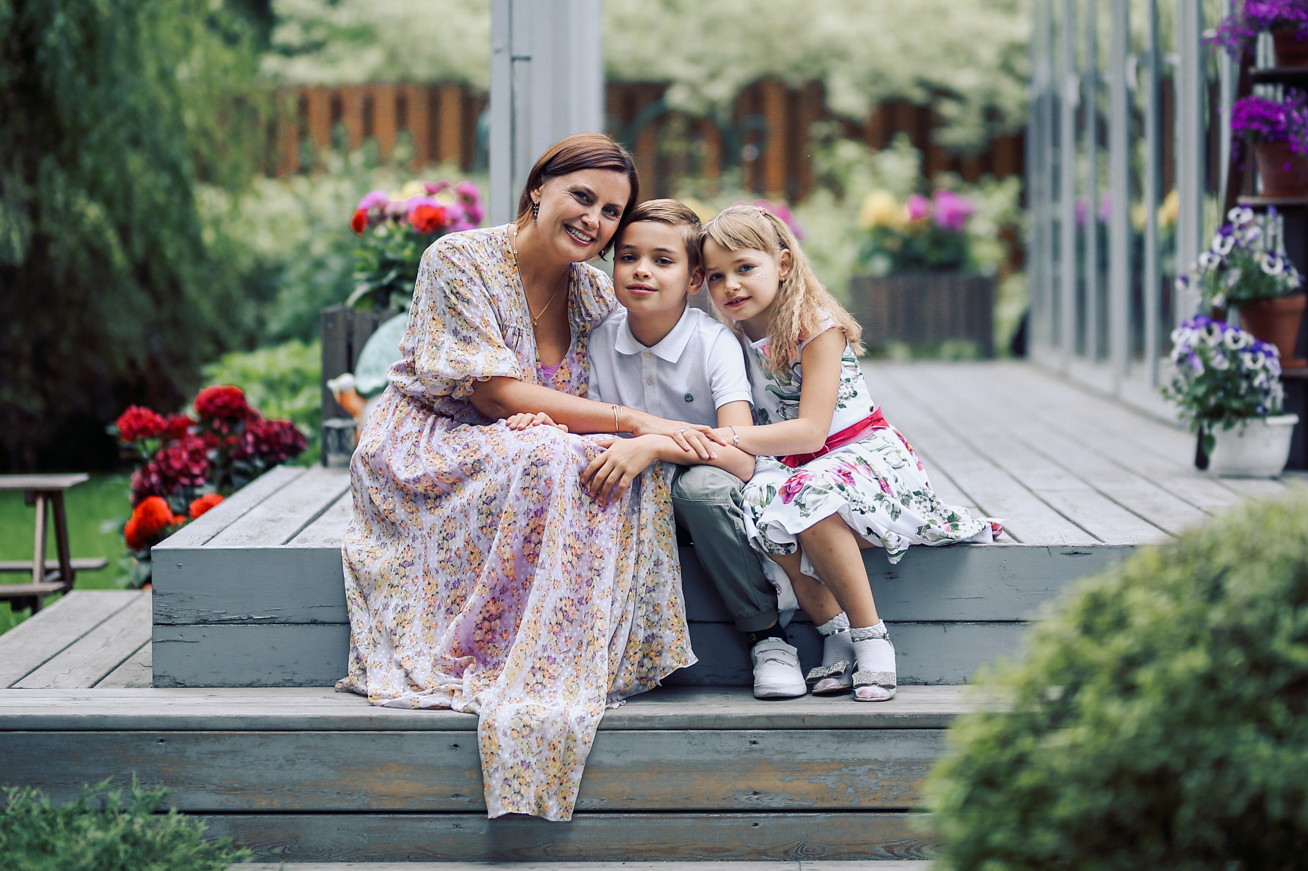 Юлия с семьей. Фотограф Анастасия Залевская