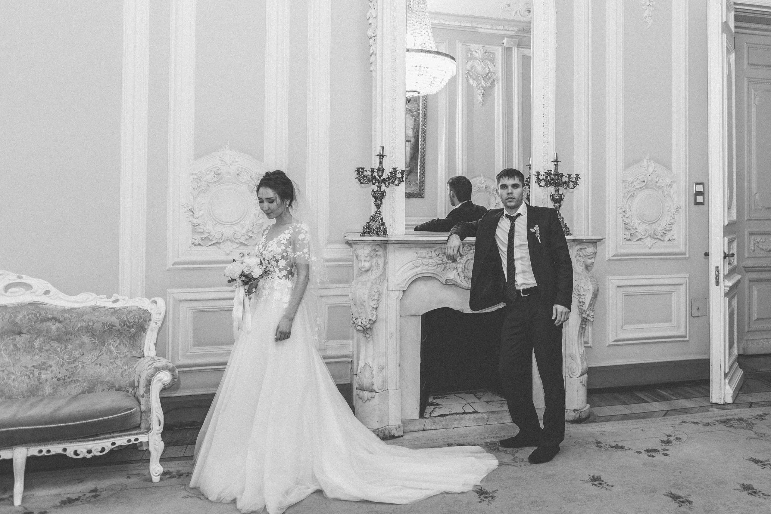 Свадьба для любителей ч/б фото. Артем и Айна. Свадебный и семейный фотограф София Невская