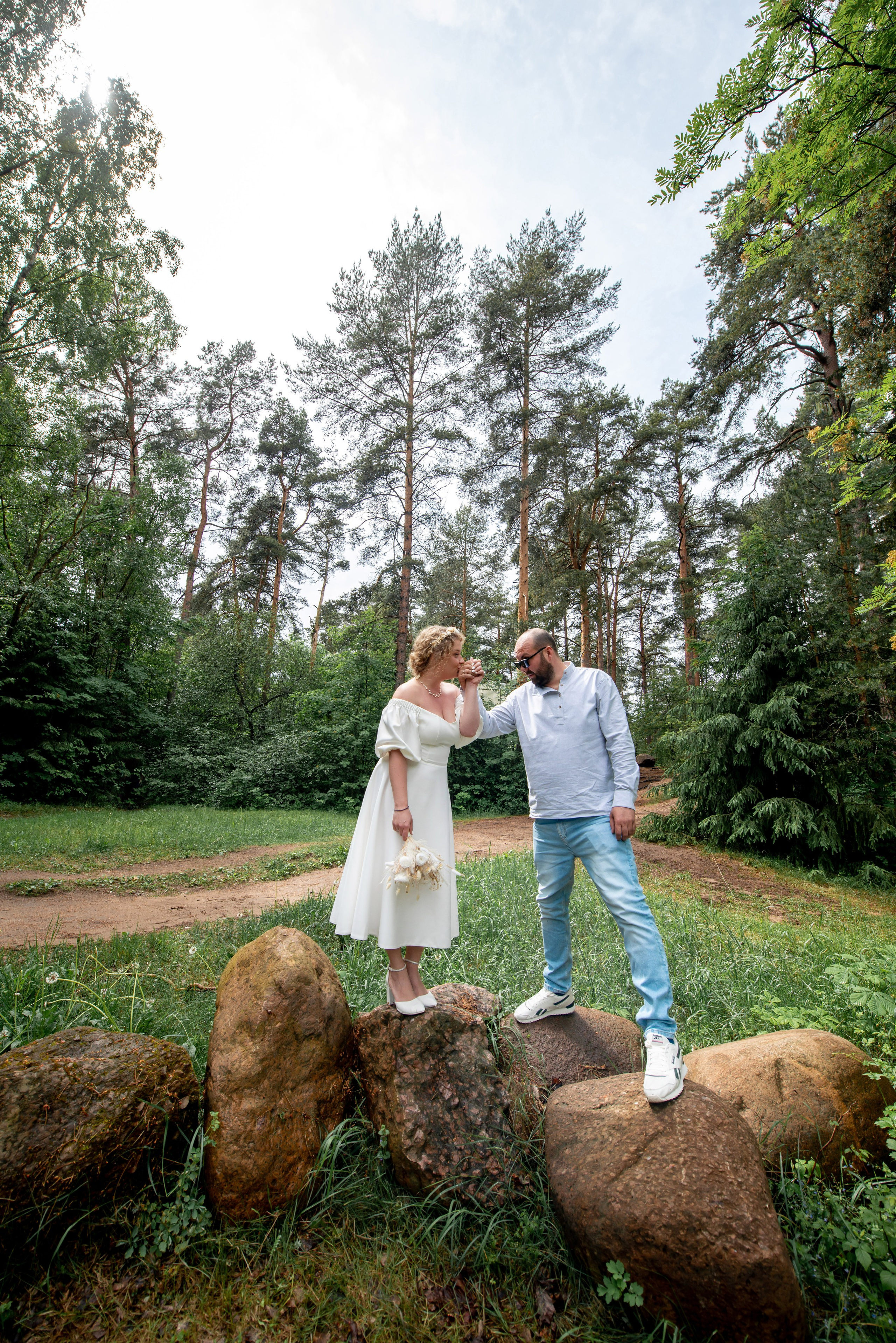 Станислав и Анастасия (нестандартная свадебная фотосессия в лесу и на Финском заливе). Портретный, семейный и свадебный фотограф в Санкт-Петербурге и в Пушкине Ширяев Денис