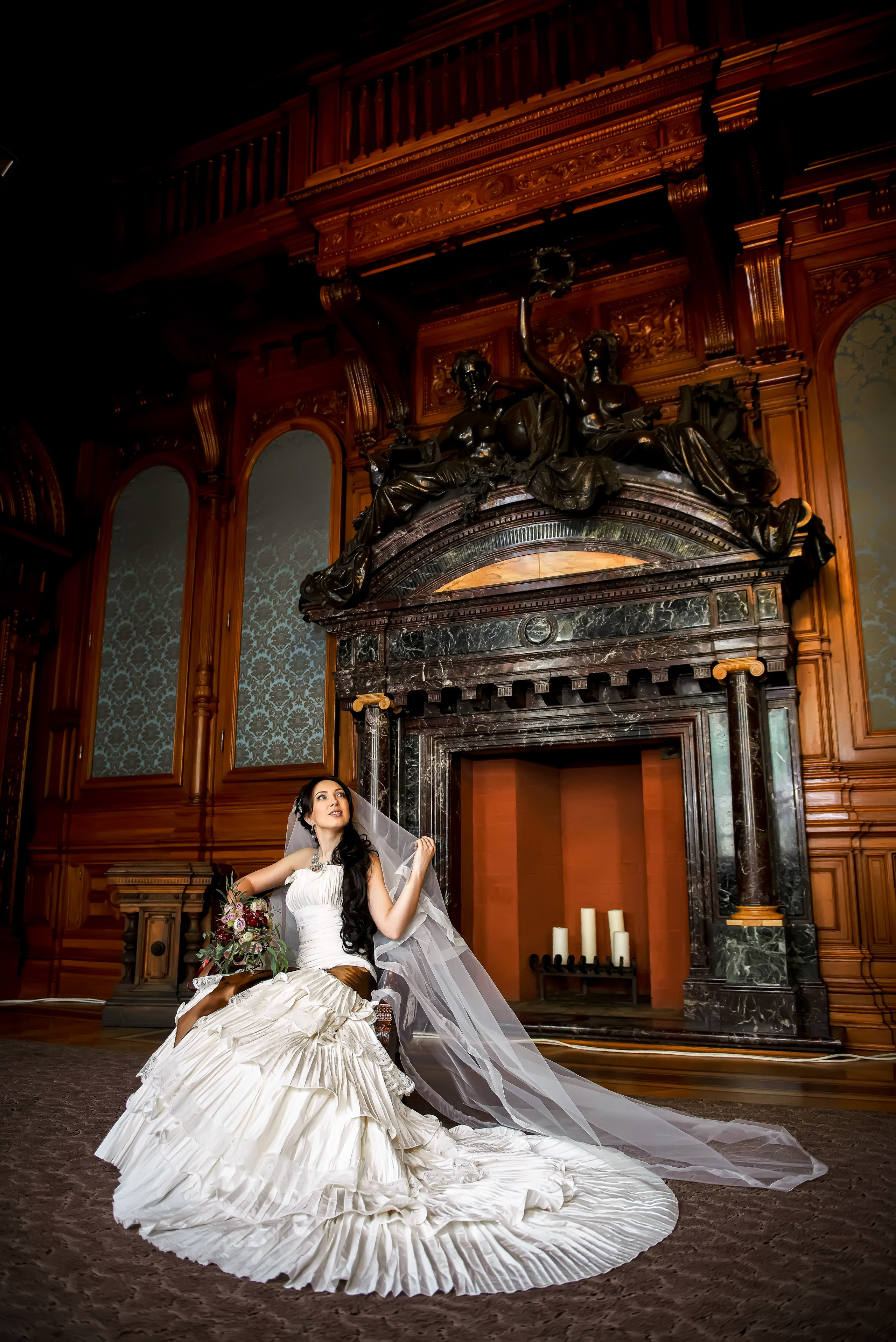 Свадебная фотосессия в Доме Архитектора на Большой Морской ул. Портретный, семейный и свадебный фотограф в Санкт-Петербурге и в Пушкине Ширяев Денис