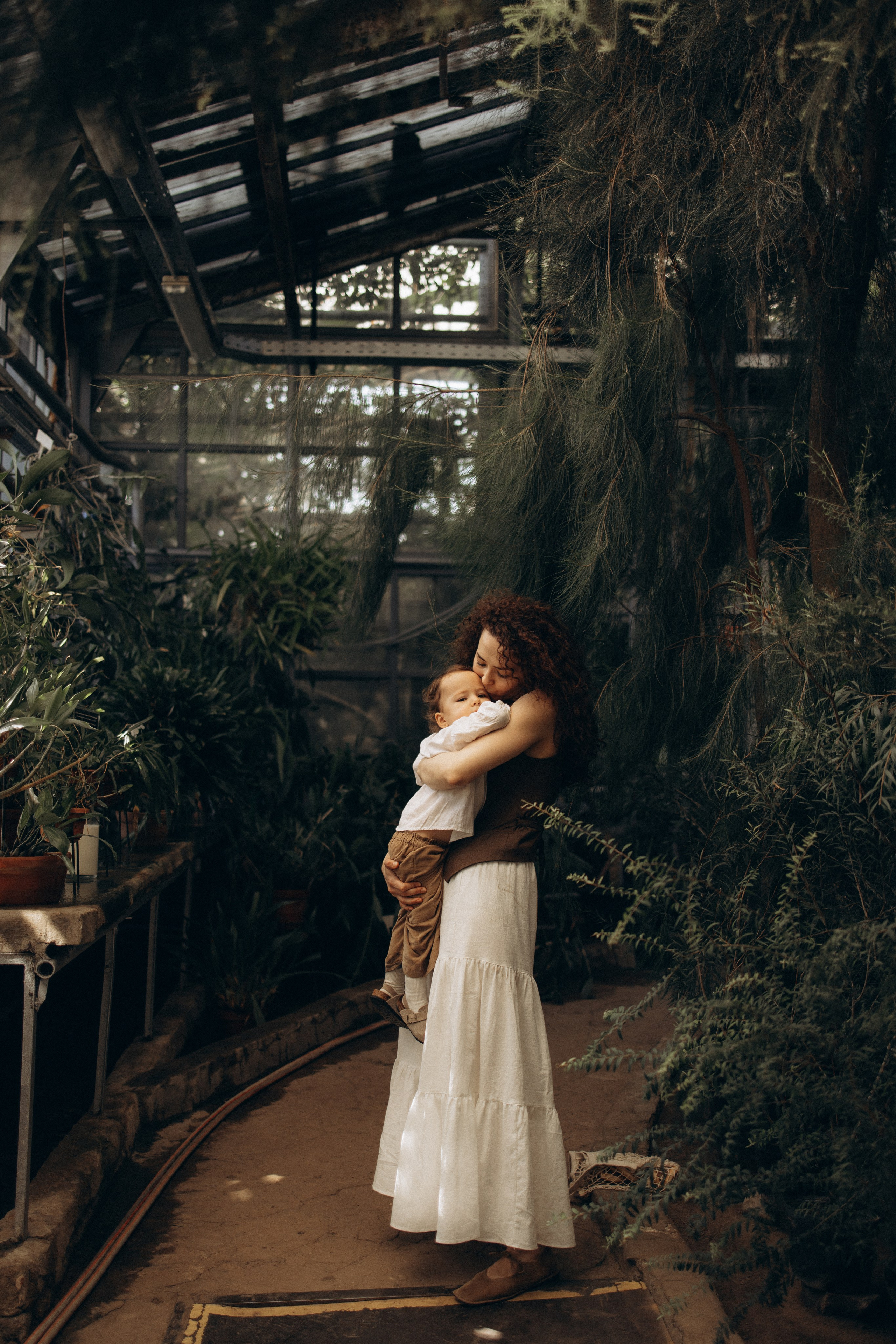 Прогулка по оранжерее. Семейный фотограф в Москве Ксения Аганина