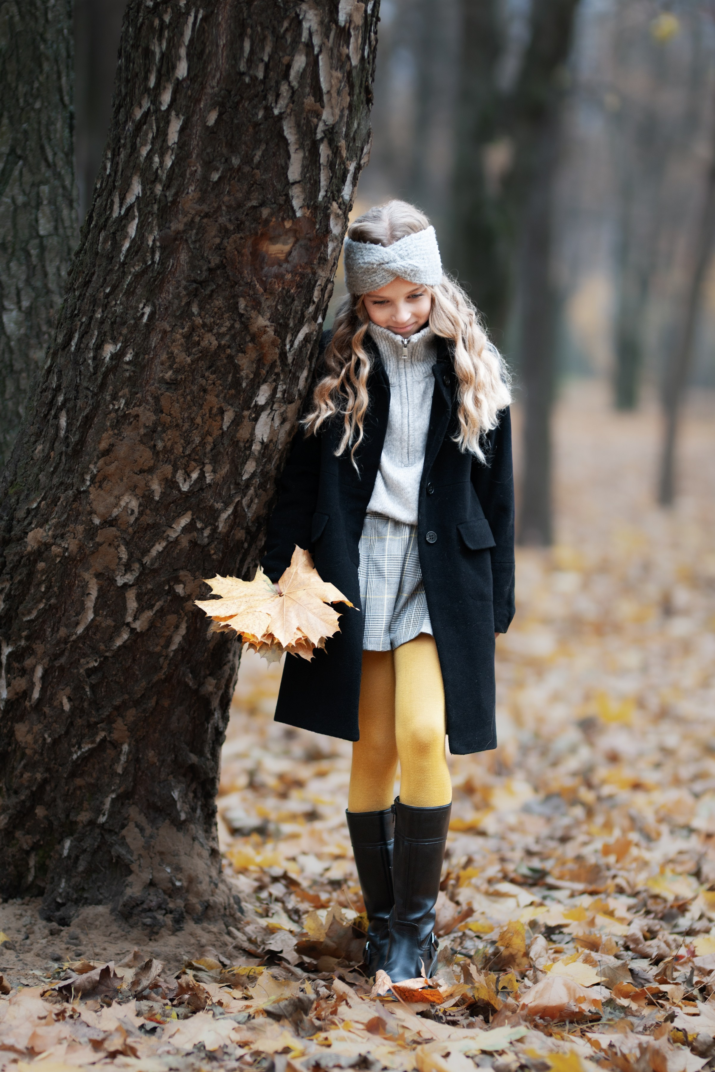 Детская осенняя фотосессия nikon sigma art 85  young girl model. Дети модели. Детский фотограф Москва.