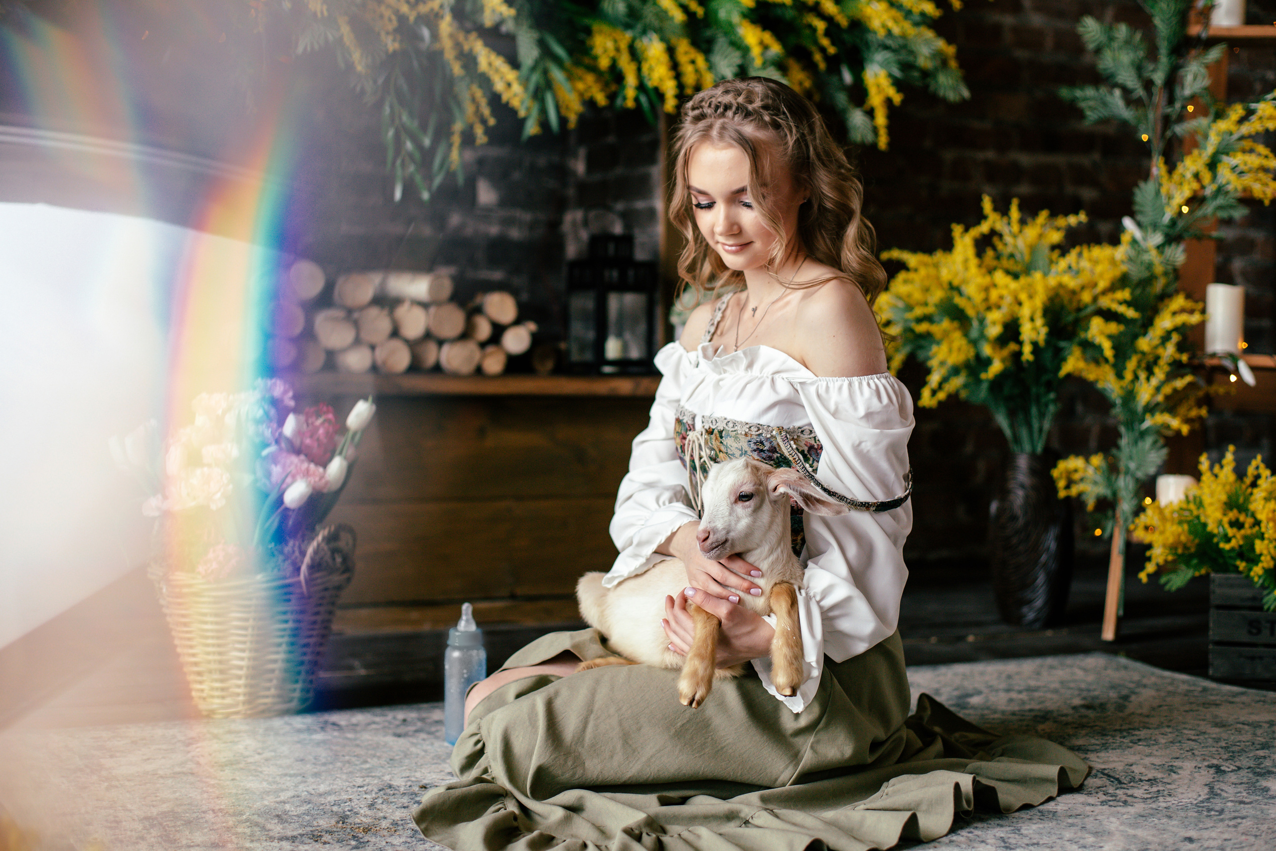 Пасхальная фотоистория с милыми зверятами. Детский и семейный фотограф Афанасьева Ольга. Санкт-Петербург