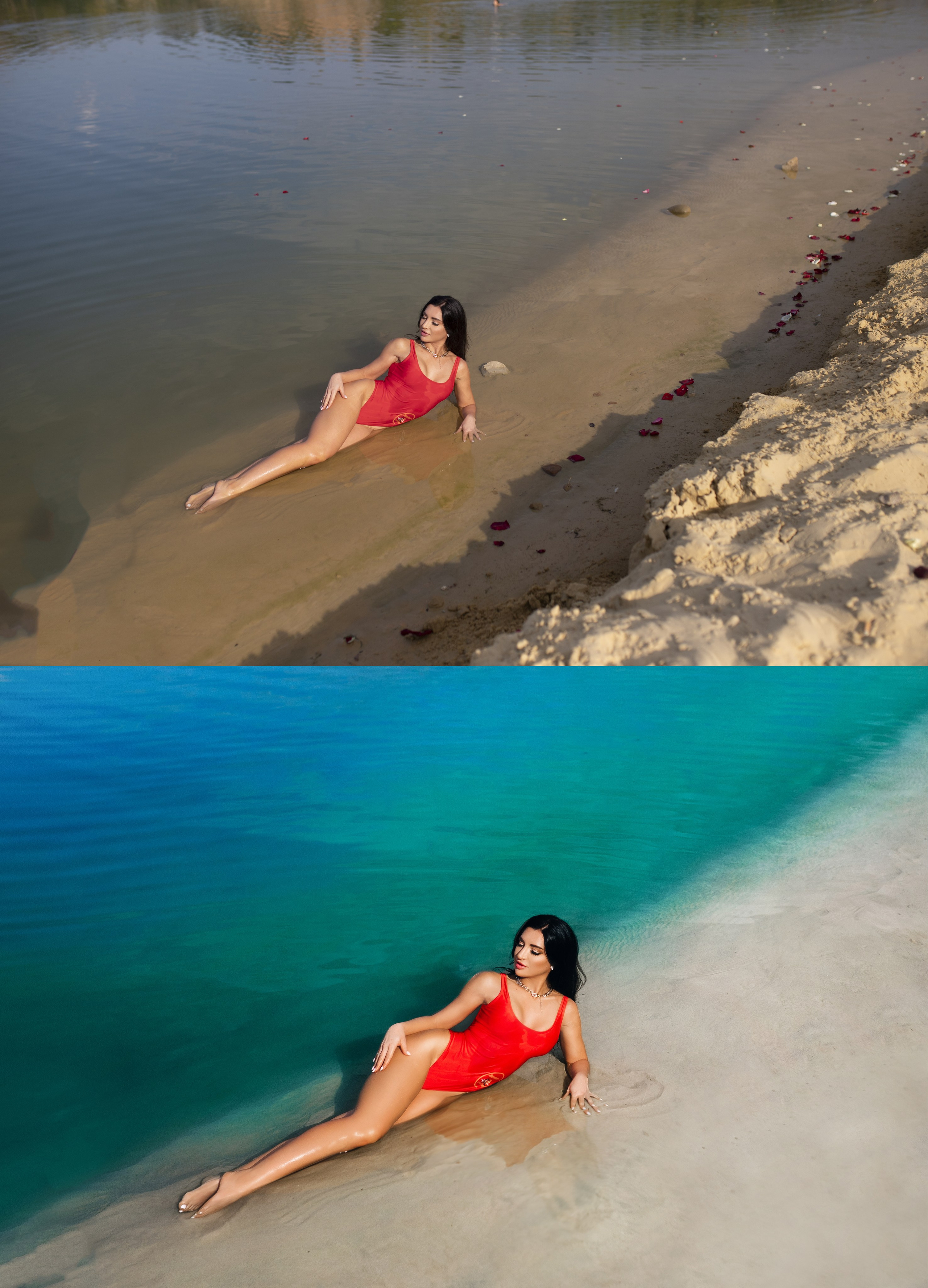 Ретушь до и после. Семейный и женский фотограф в Екатеринбурге Светлана Фиризен