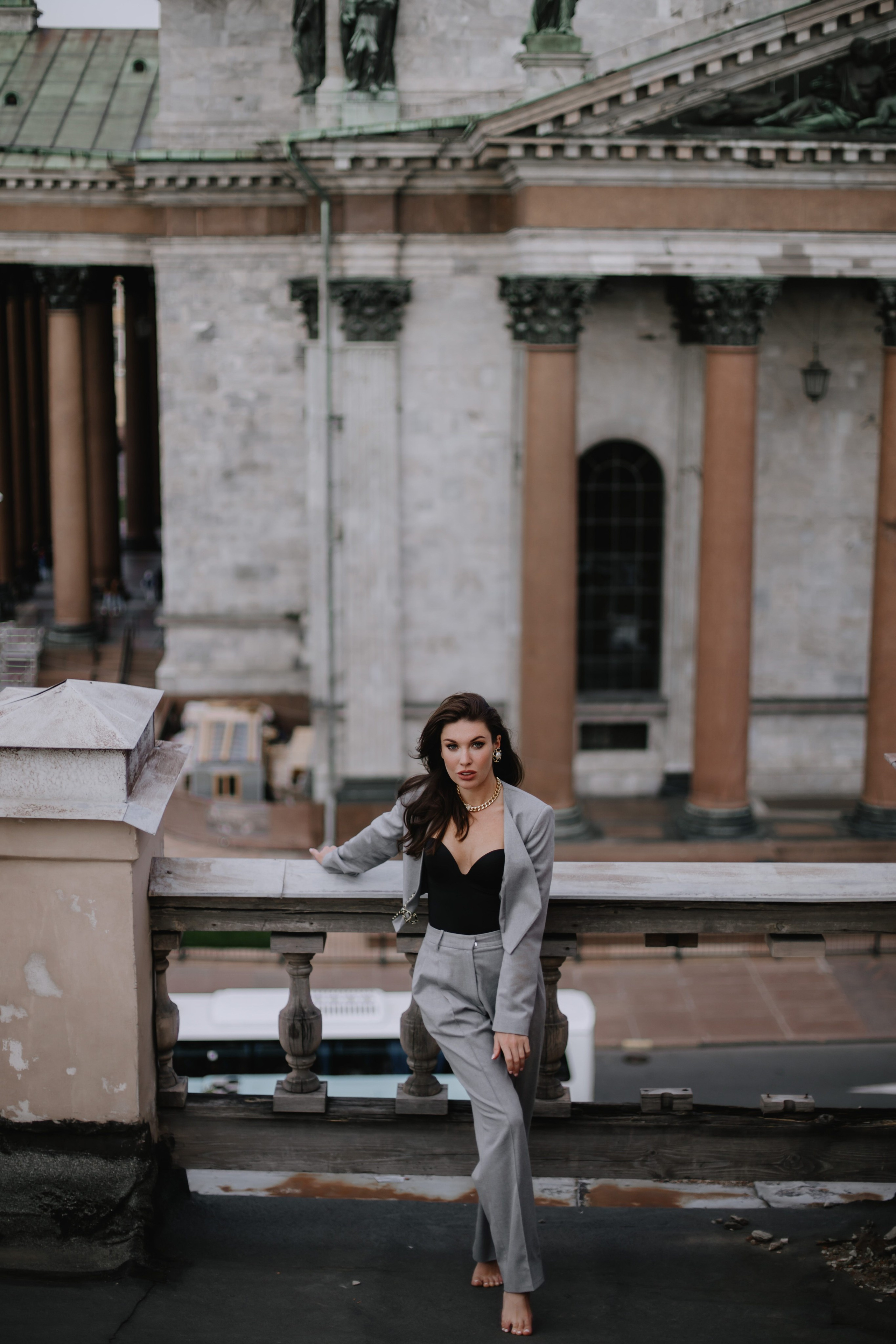 Вероника (съемка на крыше). Фотограф в Москве и Санкт-Петербурге Дарина