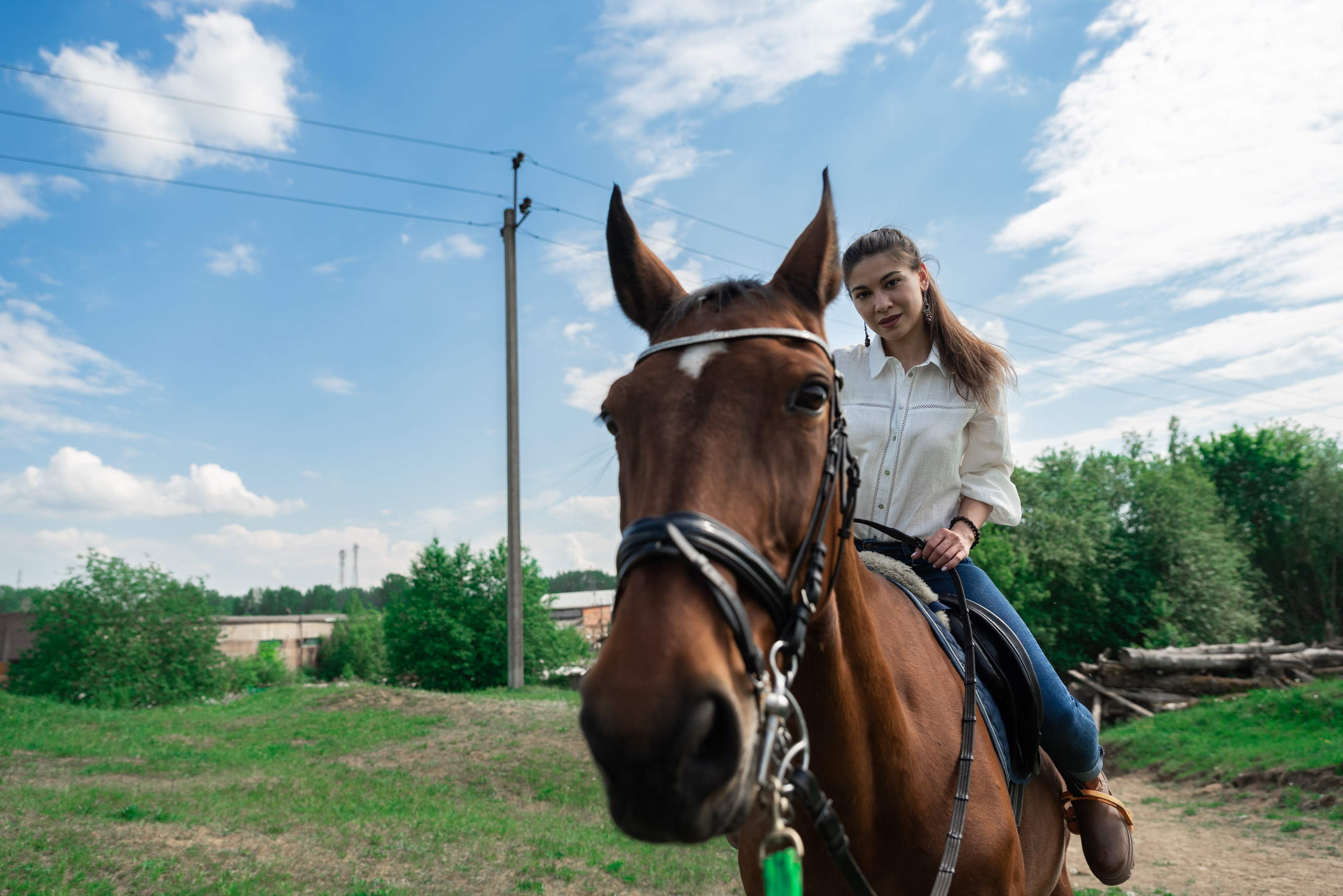 Кристина и конь Неон. Фотограф в Санкт-Петербурге Виктор Кудряшов