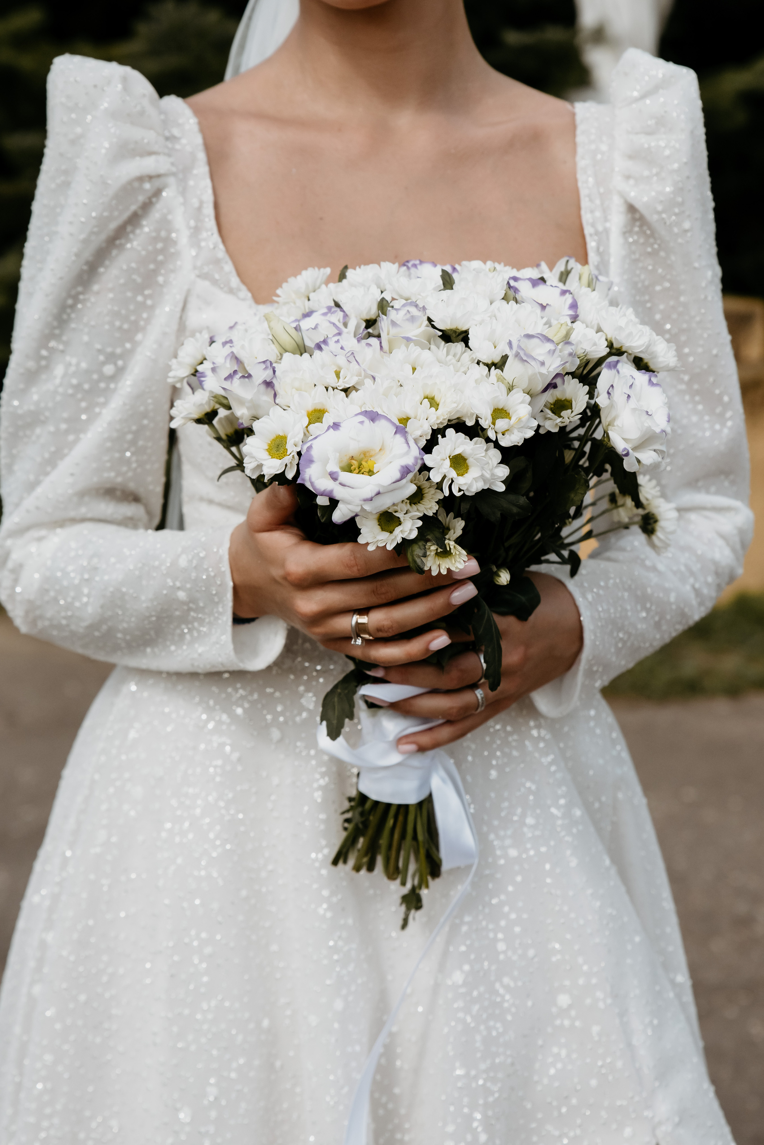 Белый букет  невесты 