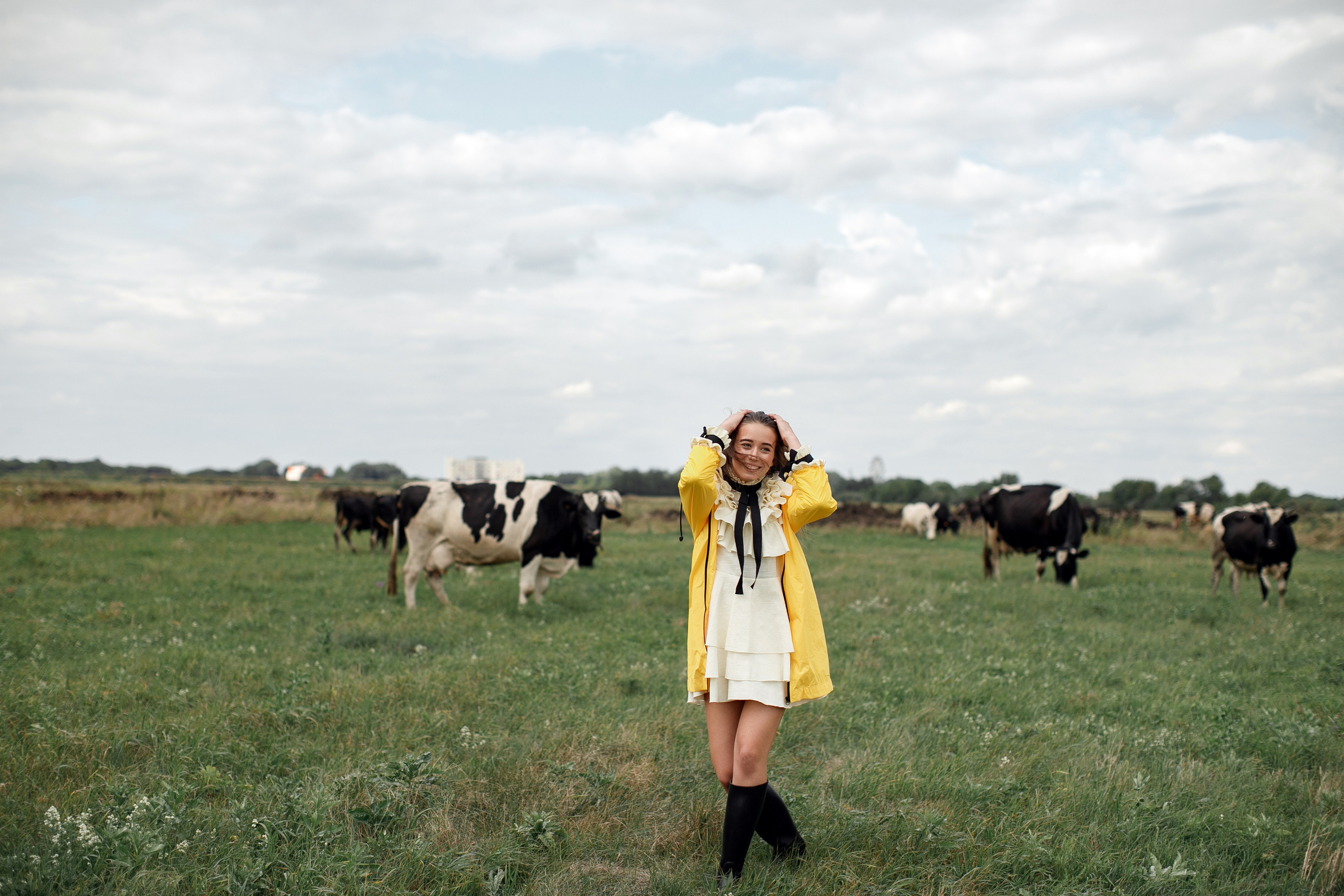 Фотосессия Полины у маяка. Свадебный фотограф Москва