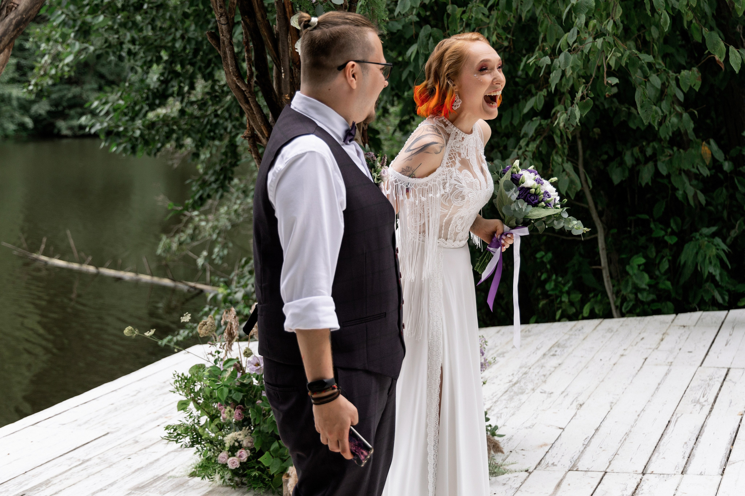 Свадебная церемония у воды. Свадебный фотограф и видеограф в Москве, Виктор Архилюк