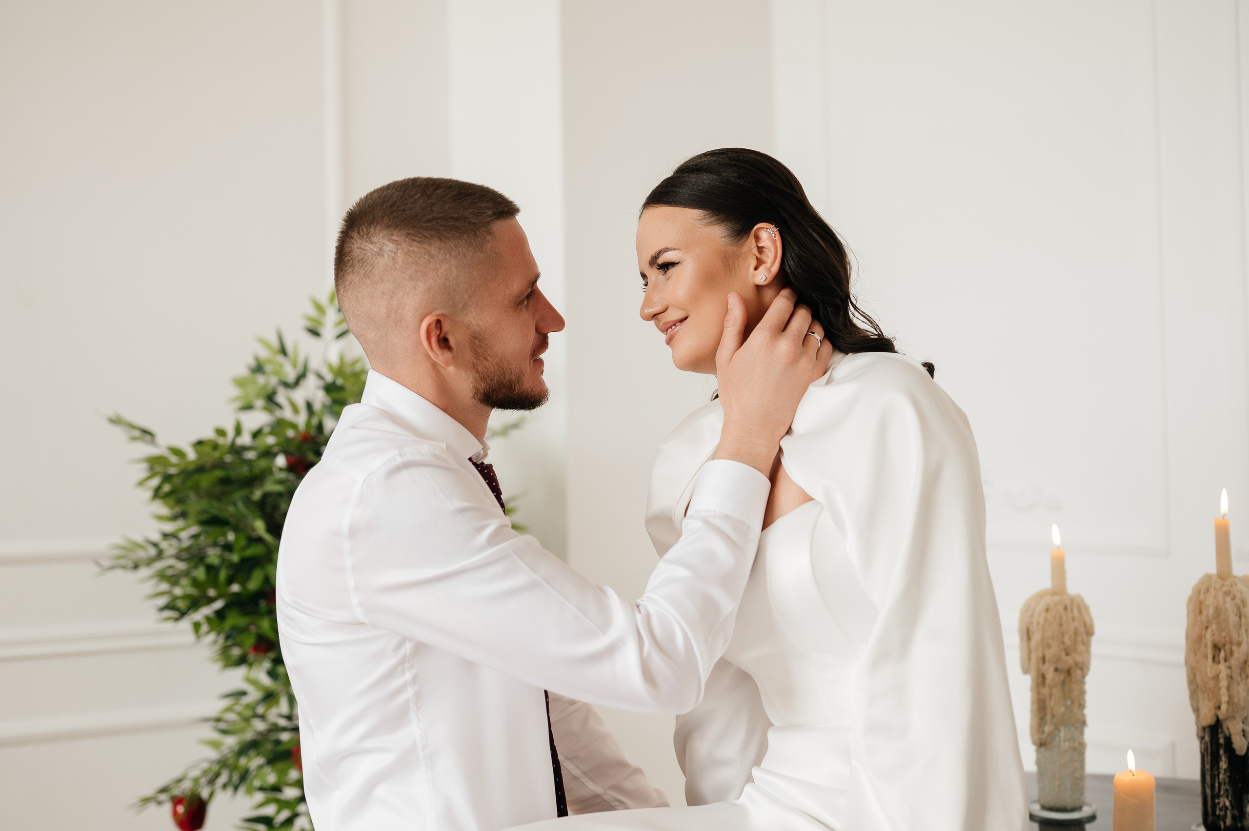 Свадебная фотосессия в студии. Свадебный и семейный фотограф в Краснодаре Алина Мельник