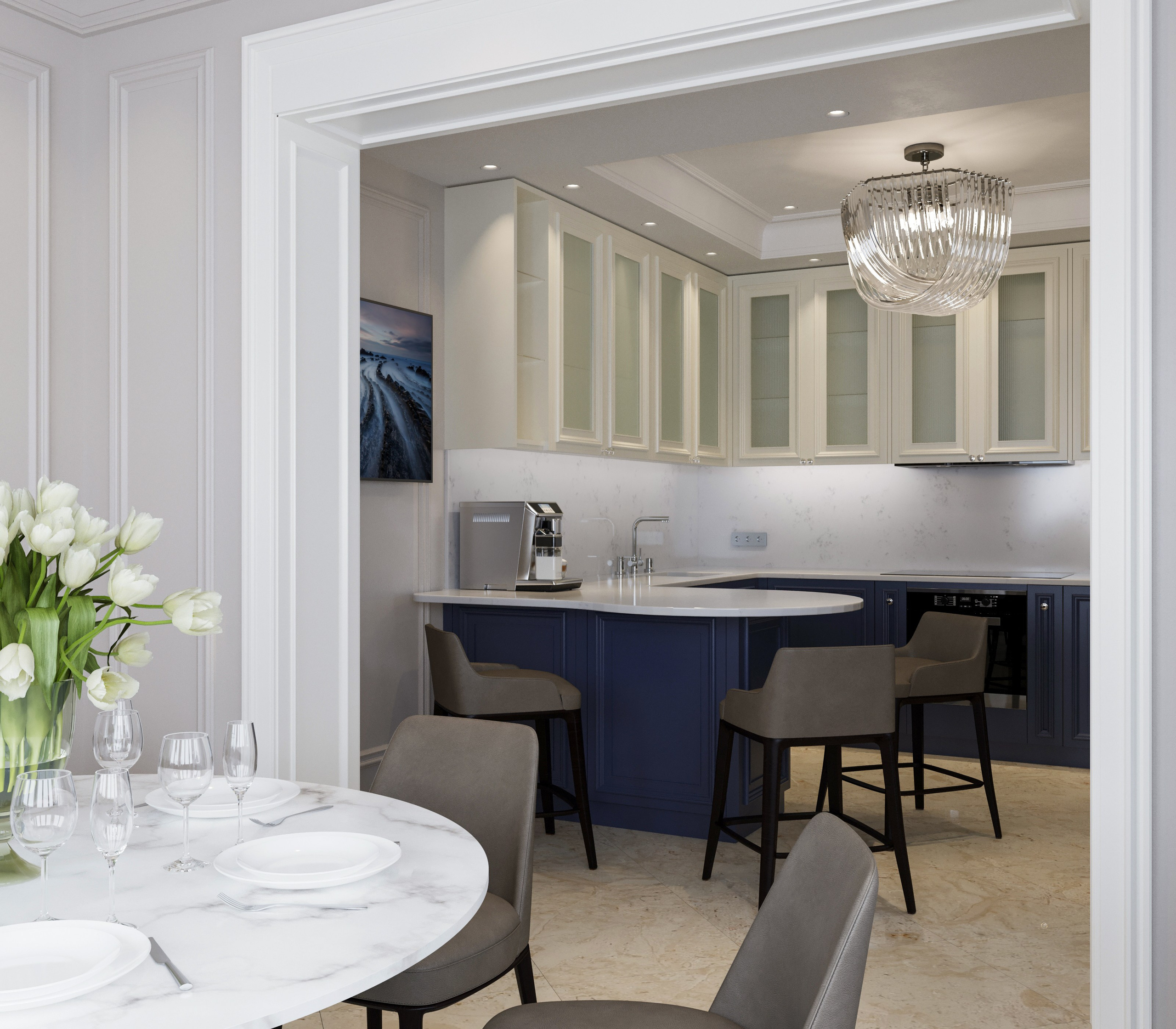 Квартира 163 кв.м в Ж.К. «Олимпия». Антон Пичкур — архитектор