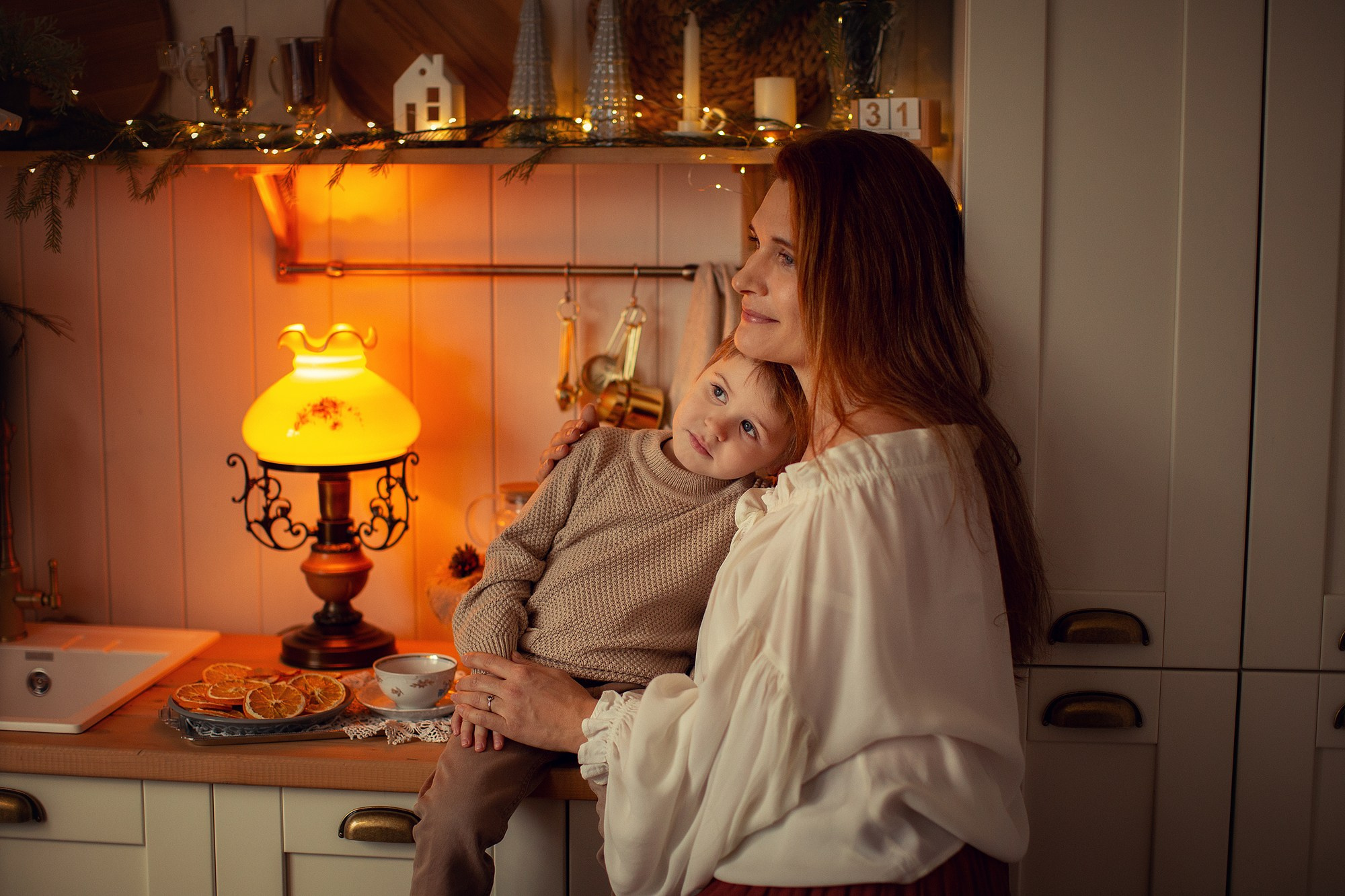 Очень уютная новогодняя съемка на даче. Tatyana Nadezhdina Family photographer