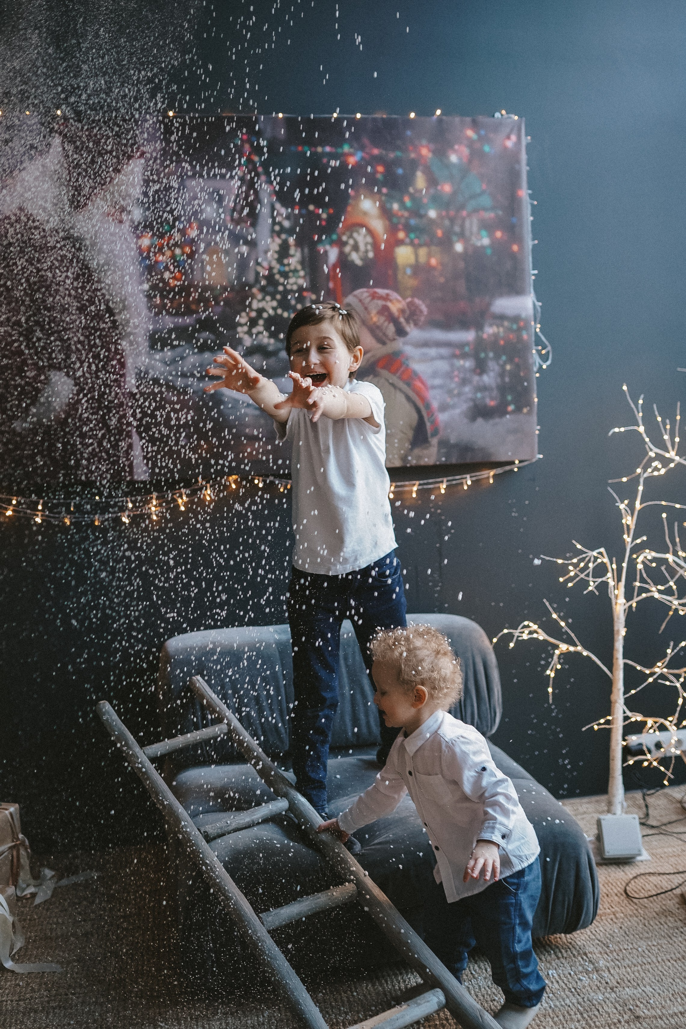 Новогодняя фотосессия Паша, Люба, Федя и Саша. Семейный lifestyle фотограф Наталья Разгуляева в Москве