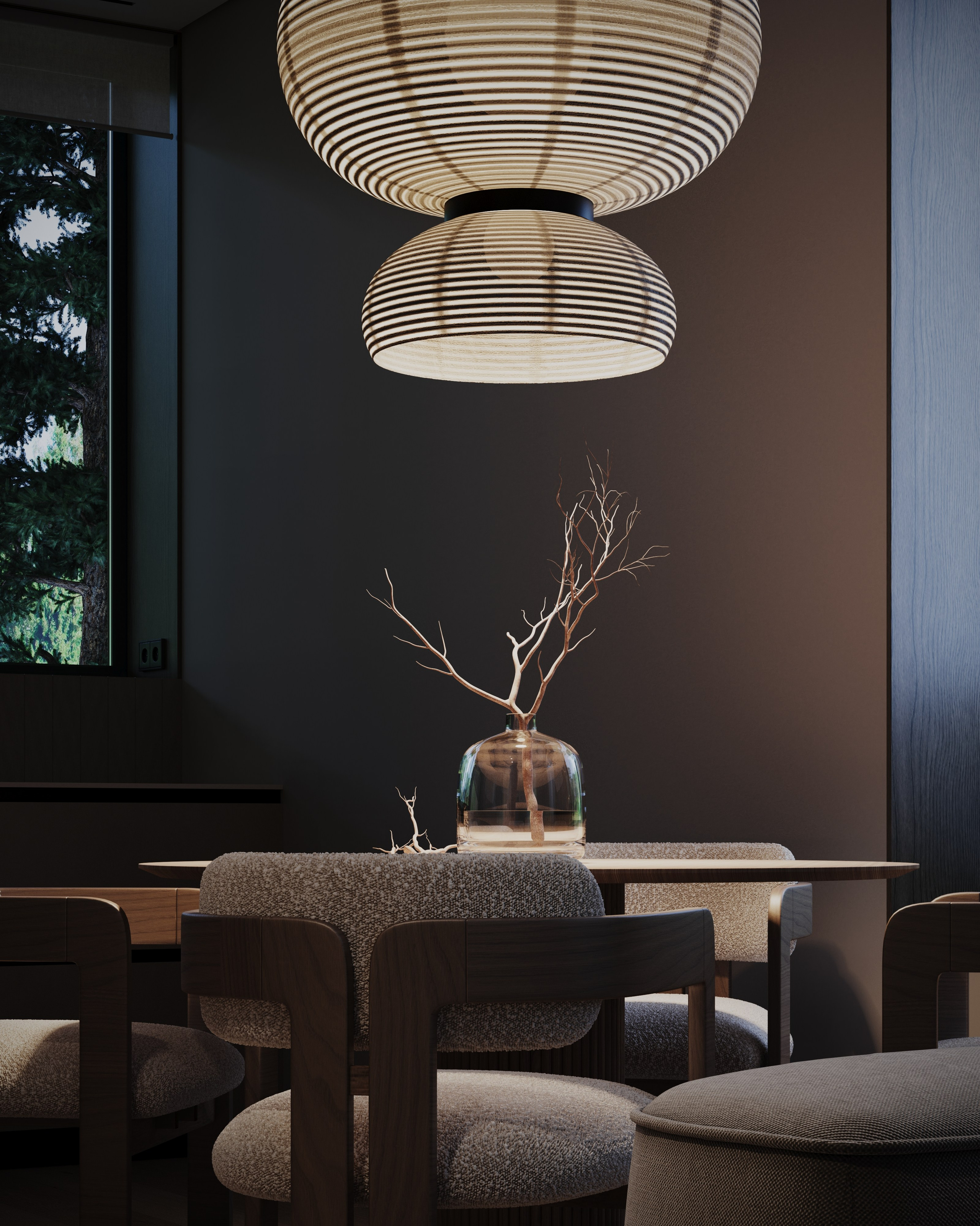 Сибирский дом. Визуализации интерьера