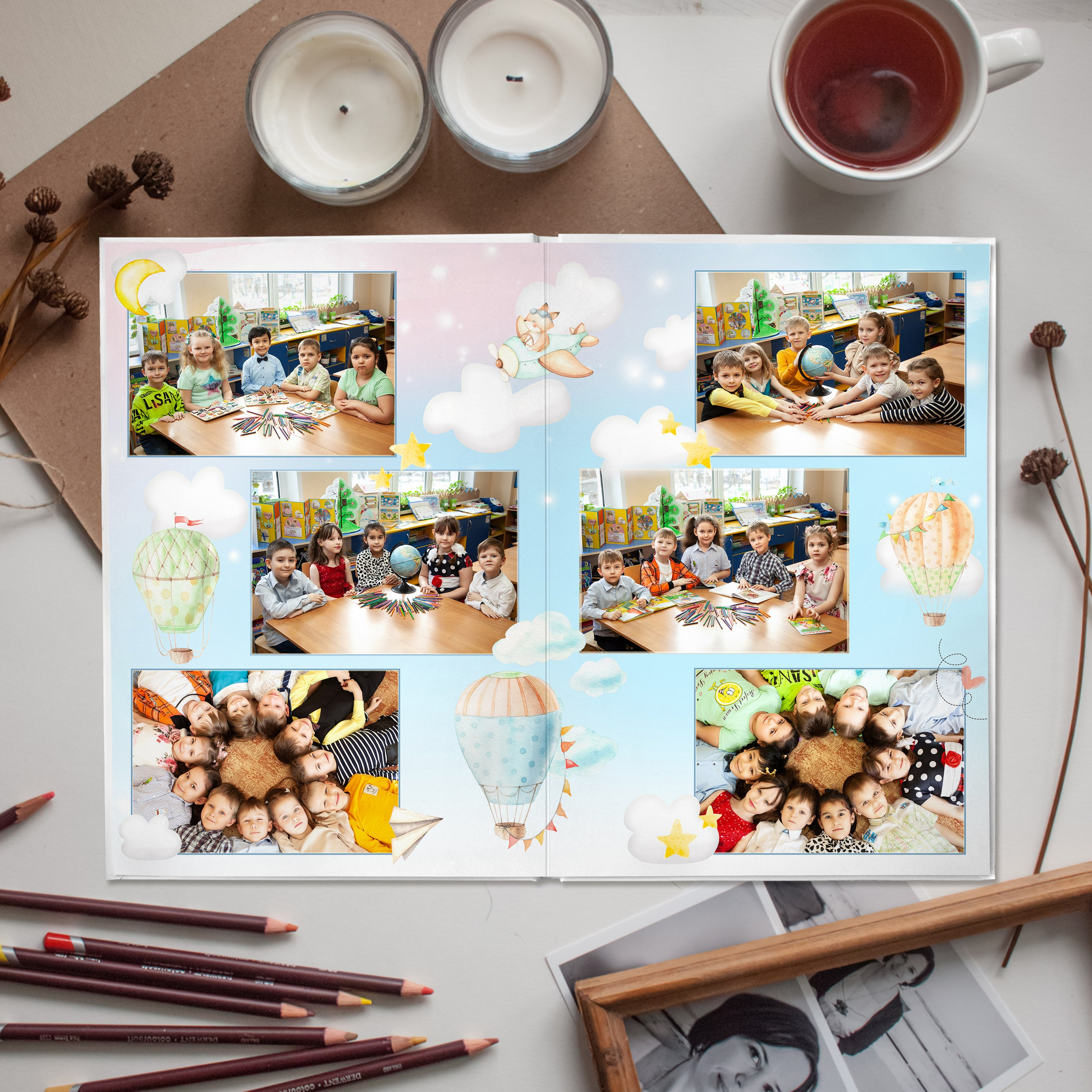 Альбом на 2 разворота. Семейный, школьный фотограф в Нижнем Новгороде Елена Сентюрева